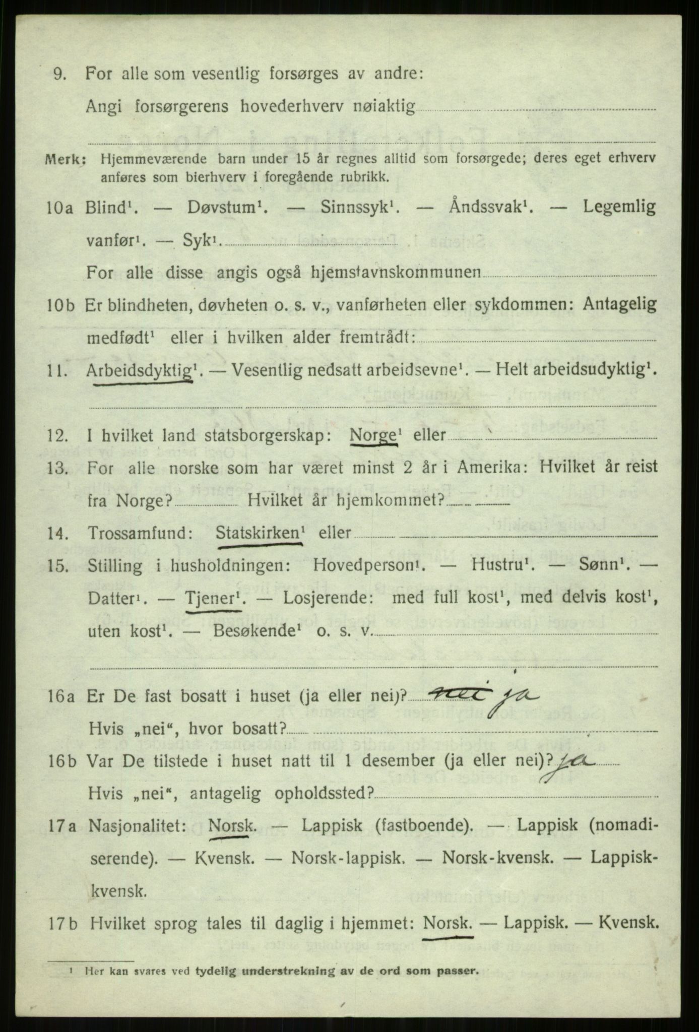 SATØ, 1920 census for Tromsøysund, 1920, p. 7185