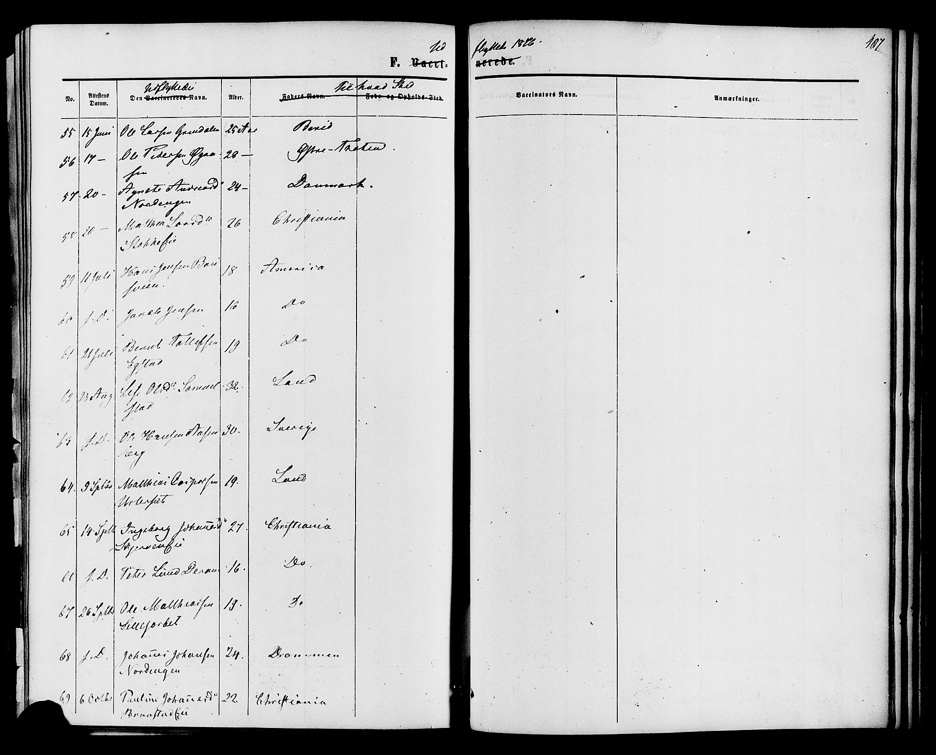 Vardal prestekontor, SAH/PREST-100/H/Ha/Haa/L0007: Parish register (official) no. 7, 1867-1878, p. 407