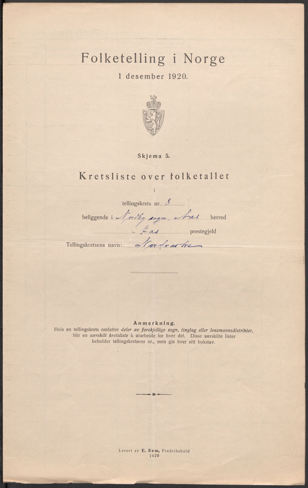 SAO, 1920 census for Ås, 1920, p. 26