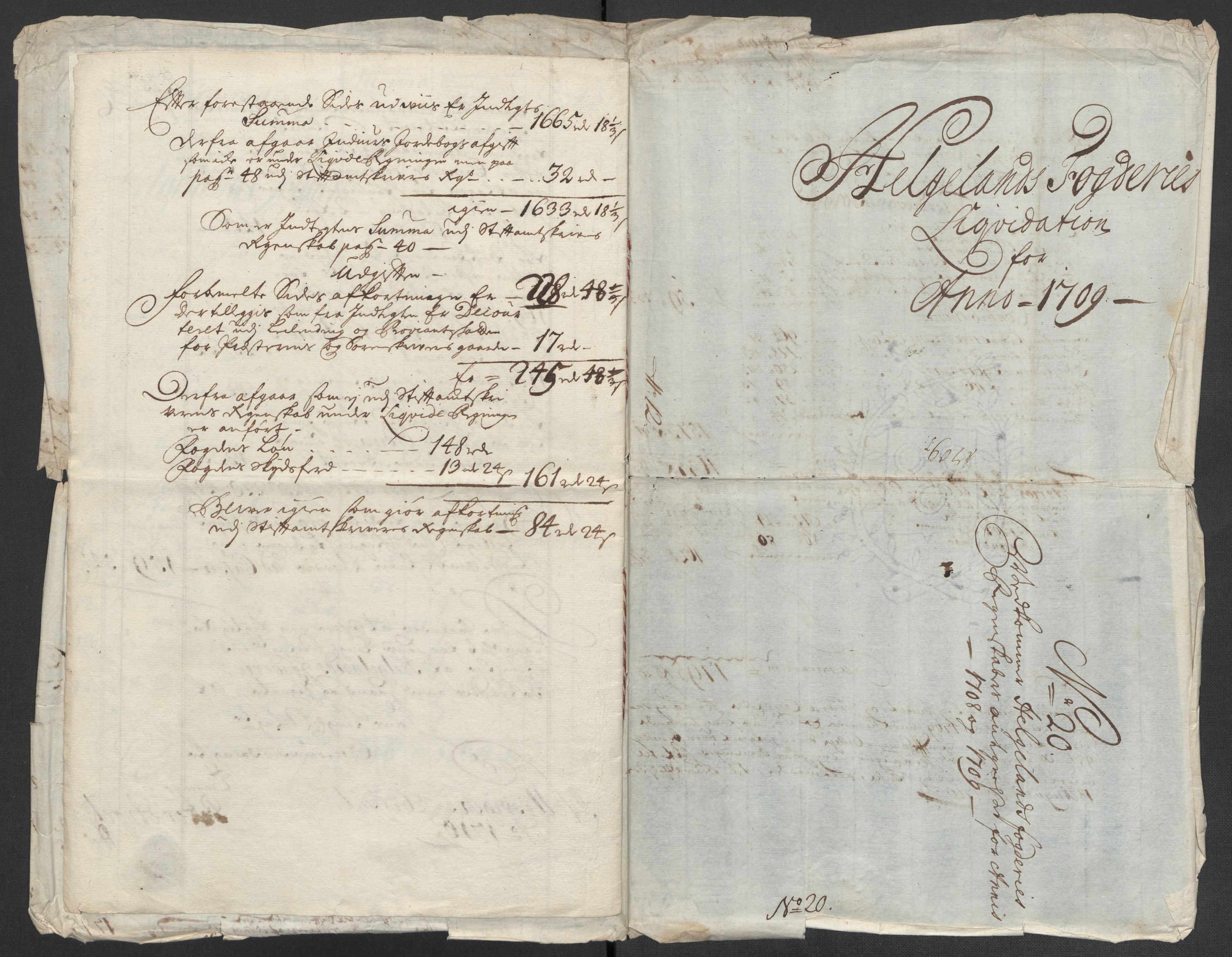 Rentekammeret inntil 1814, Reviderte regnskaper, Fogderegnskap, AV/RA-EA-4092/R65/L4510: Fogderegnskap Helgeland, 1708-1709, p. 138