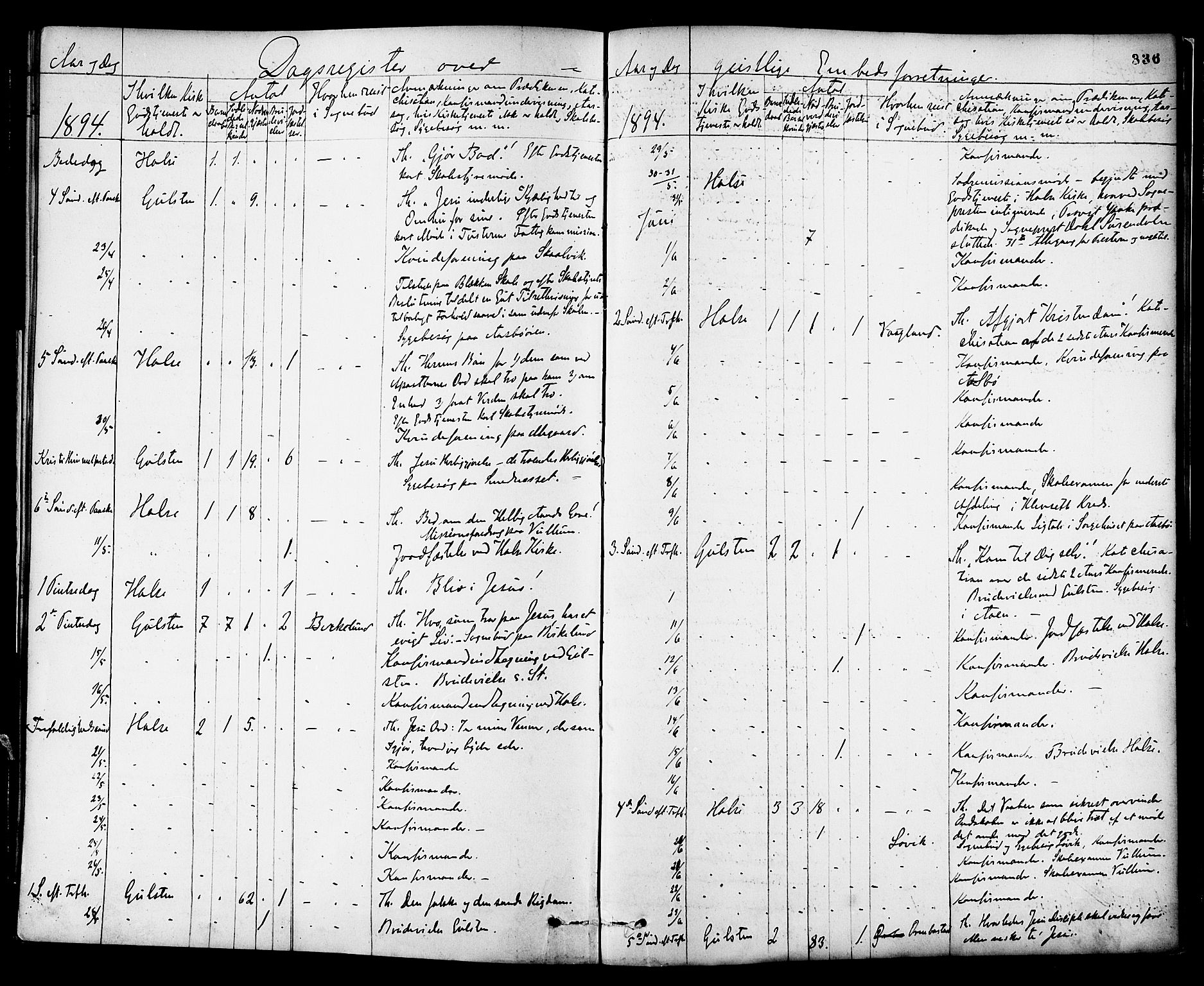 Ministerialprotokoller, klokkerbøker og fødselsregistre - Møre og Romsdal, AV/SAT-A-1454/576/L0885: Parish register (official) no. 576A03, 1880-1898, p. 336