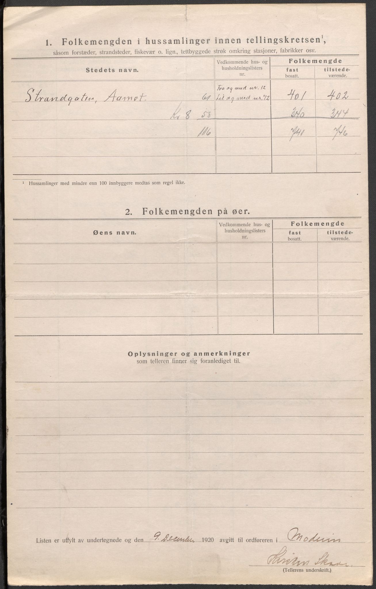 SAKO, 1920 census for Modum, 1920, p. 33