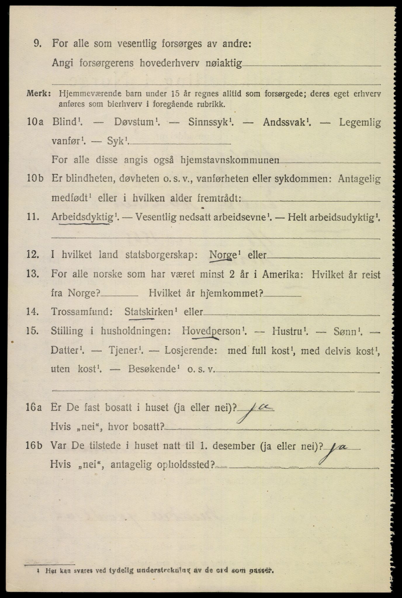 SAK, 1920 census for Øvrebø, 1920, p. 1137