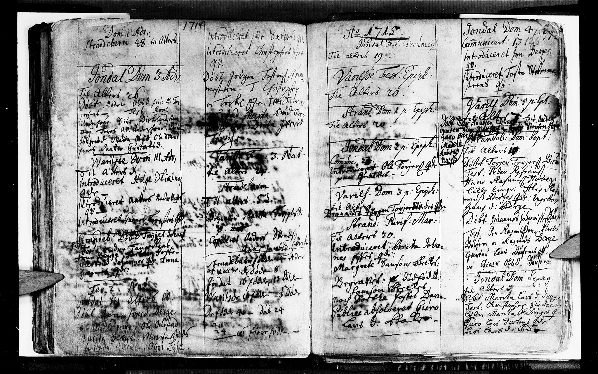 Strandebarm sokneprestembete, SAB/A-78401/H/Haa: Parish register (official) no. A 1, 1670-1726, p. 126