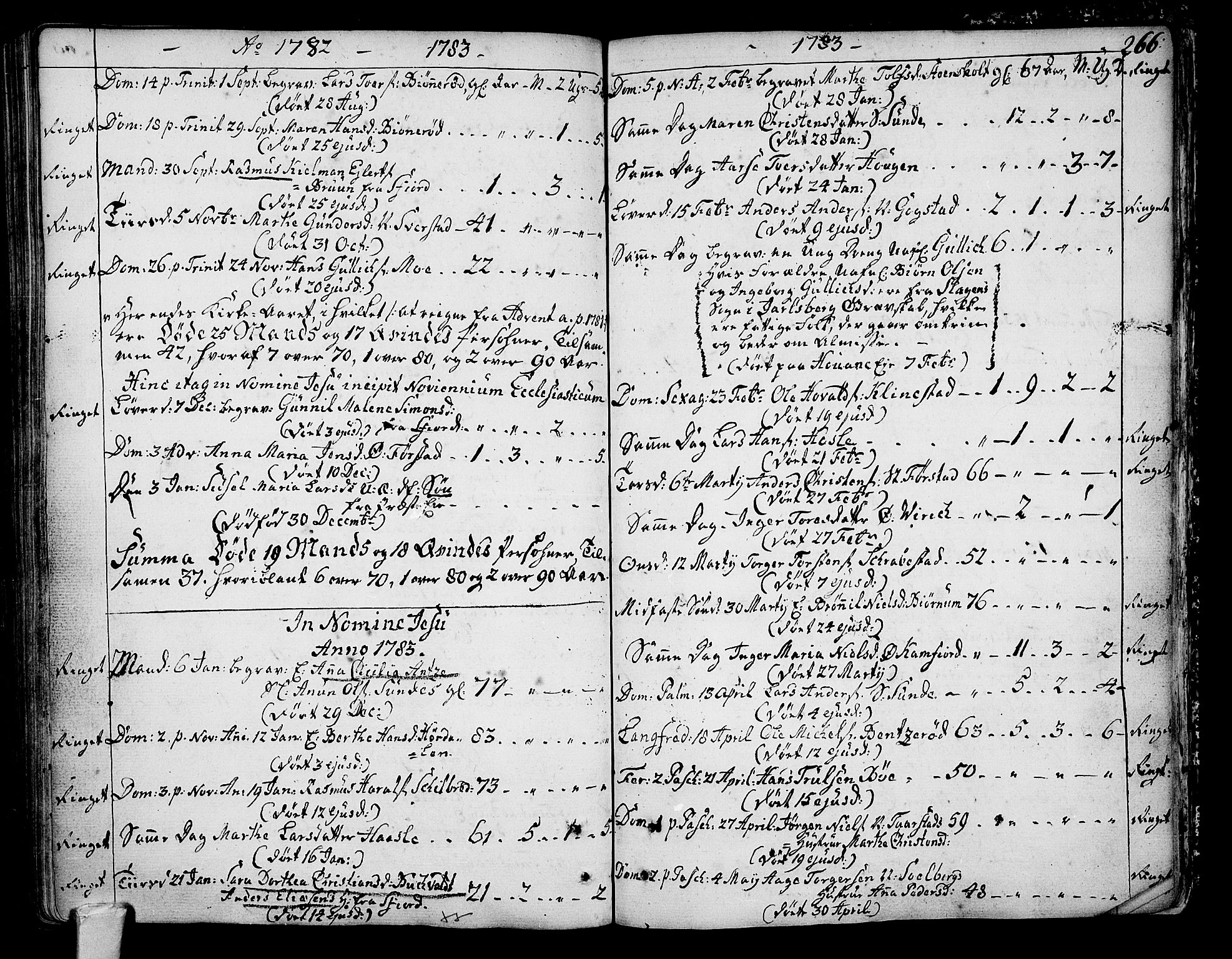 Sandar kirkebøker, SAKO/A-243/F/Fa/L0002: Parish register (official) no. 2, 1733-1788, p. 266