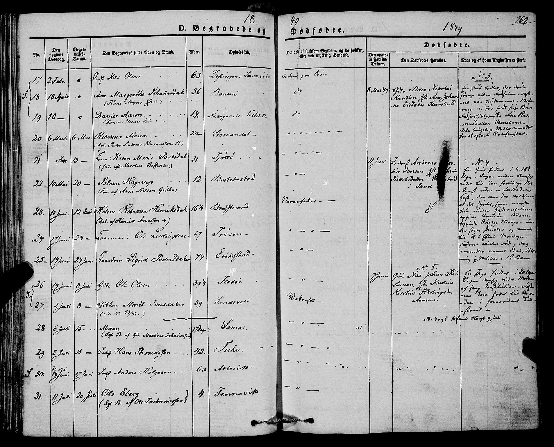 Trondenes sokneprestkontor, AV/SATØ-S-1319/H/Ha/L0009kirke: Parish register (official) no. 9, 1841-1852, p. 269