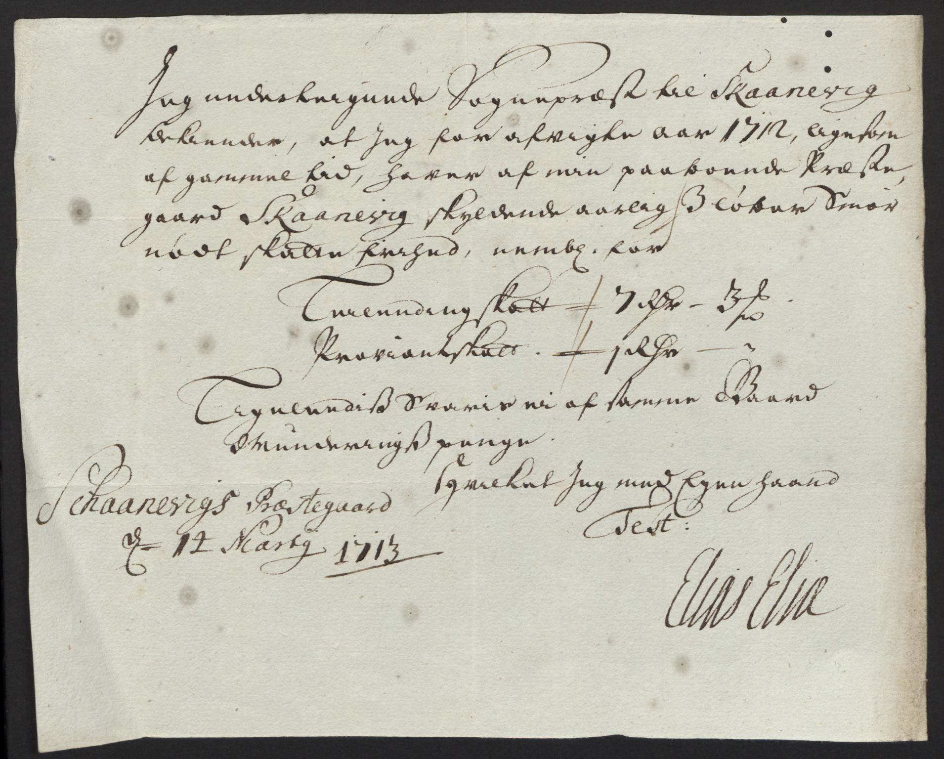 Rentekammeret inntil 1814, Reviderte regnskaper, Fogderegnskap, AV/RA-EA-4092/R48/L2988: Fogderegnskap Sunnhordland og Hardanger, 1712, p. 321