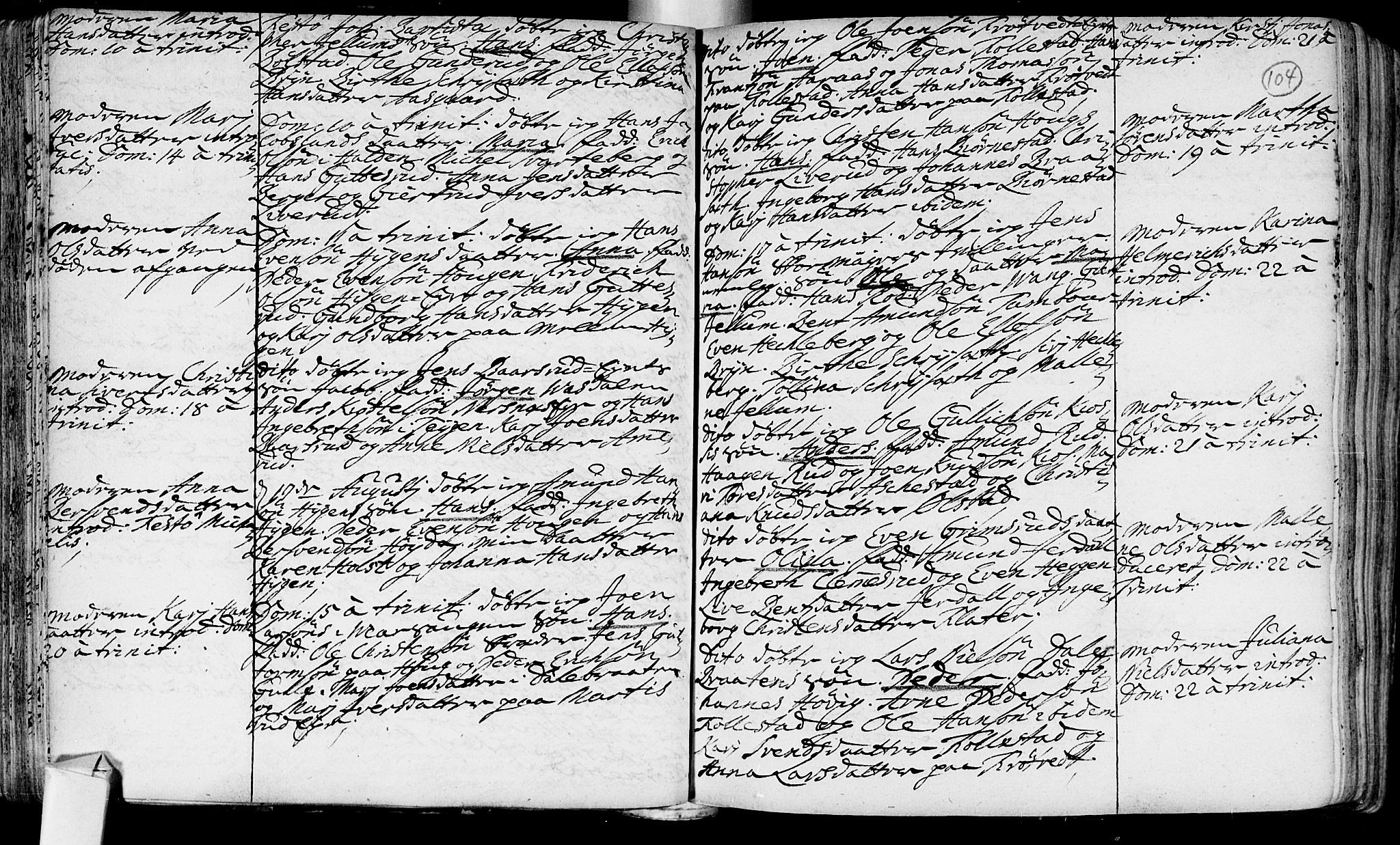 Røyken kirkebøker, AV/SAKO-A-241/F/Fa/L0002: Parish register (official) no. 2, 1731-1782, p. 104