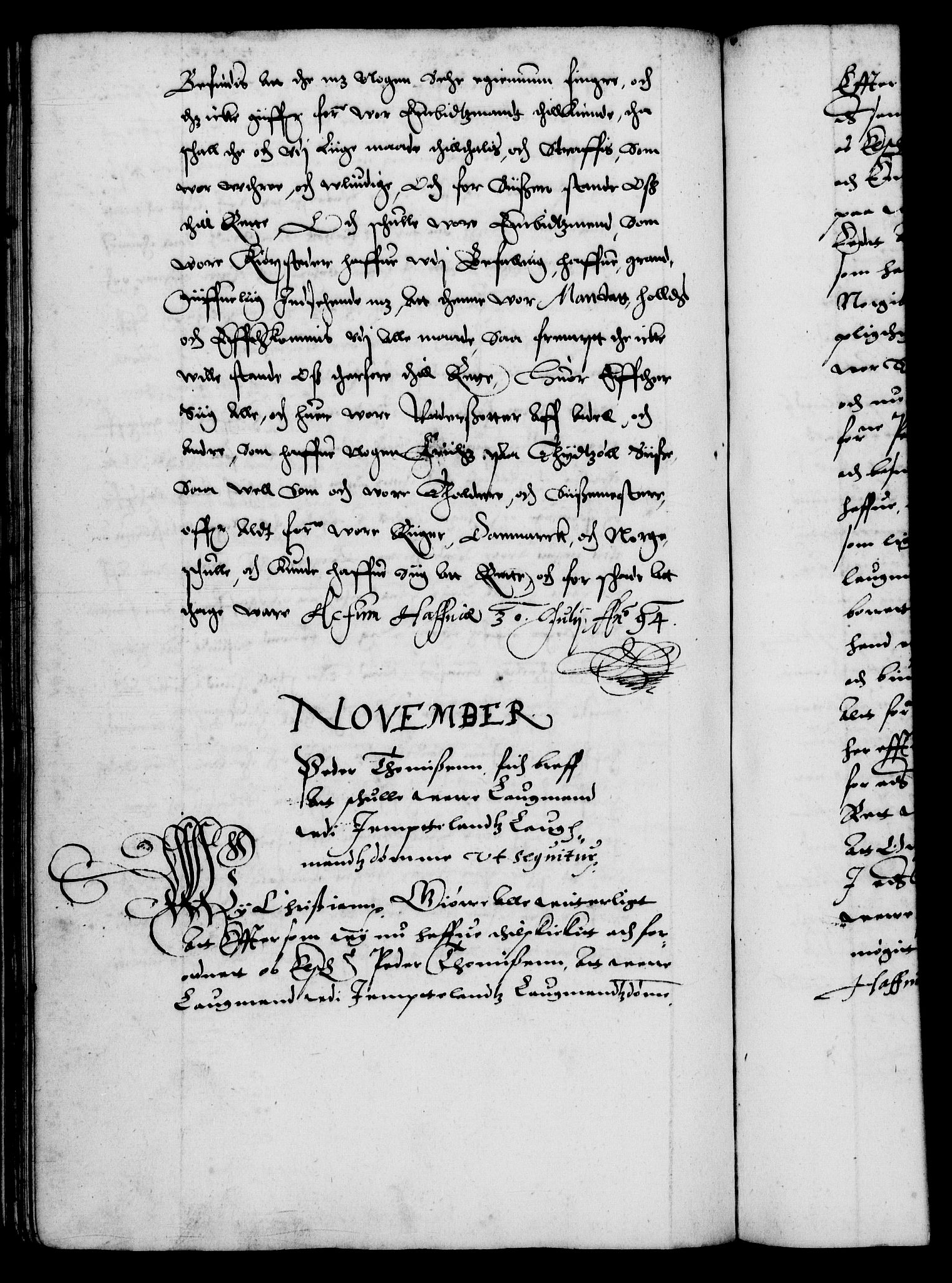 Danske Kanselli 1572-1799, AV/RA-EA-3023/F/Fc/Fca/Fcaa/L0002: Norske registre (mikrofilm), 1588-1596, p. 240b