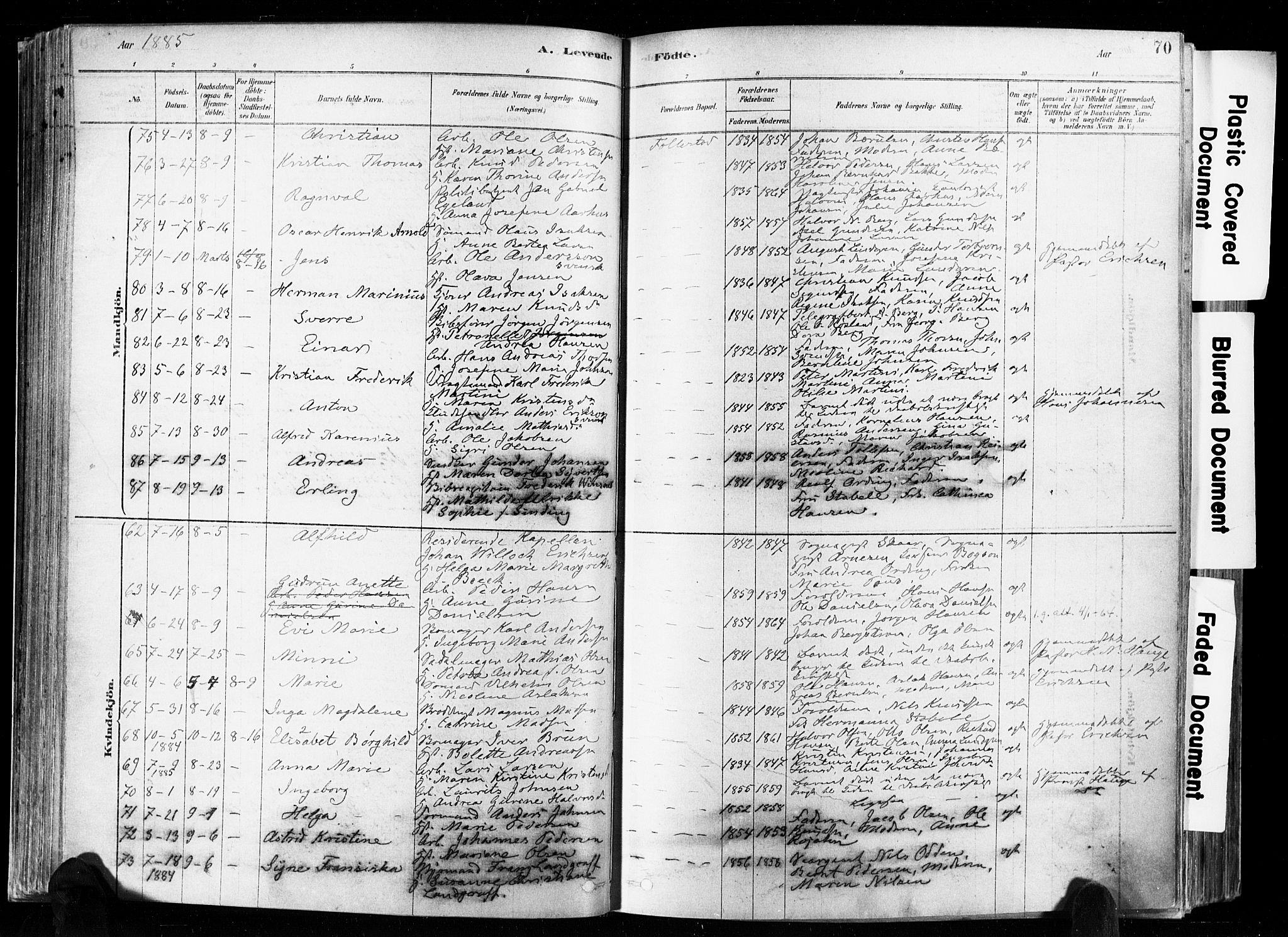 Skien kirkebøker, AV/SAKO-A-302/F/Fa/L0009: Parish register (official) no. 9, 1878-1890, p. 70