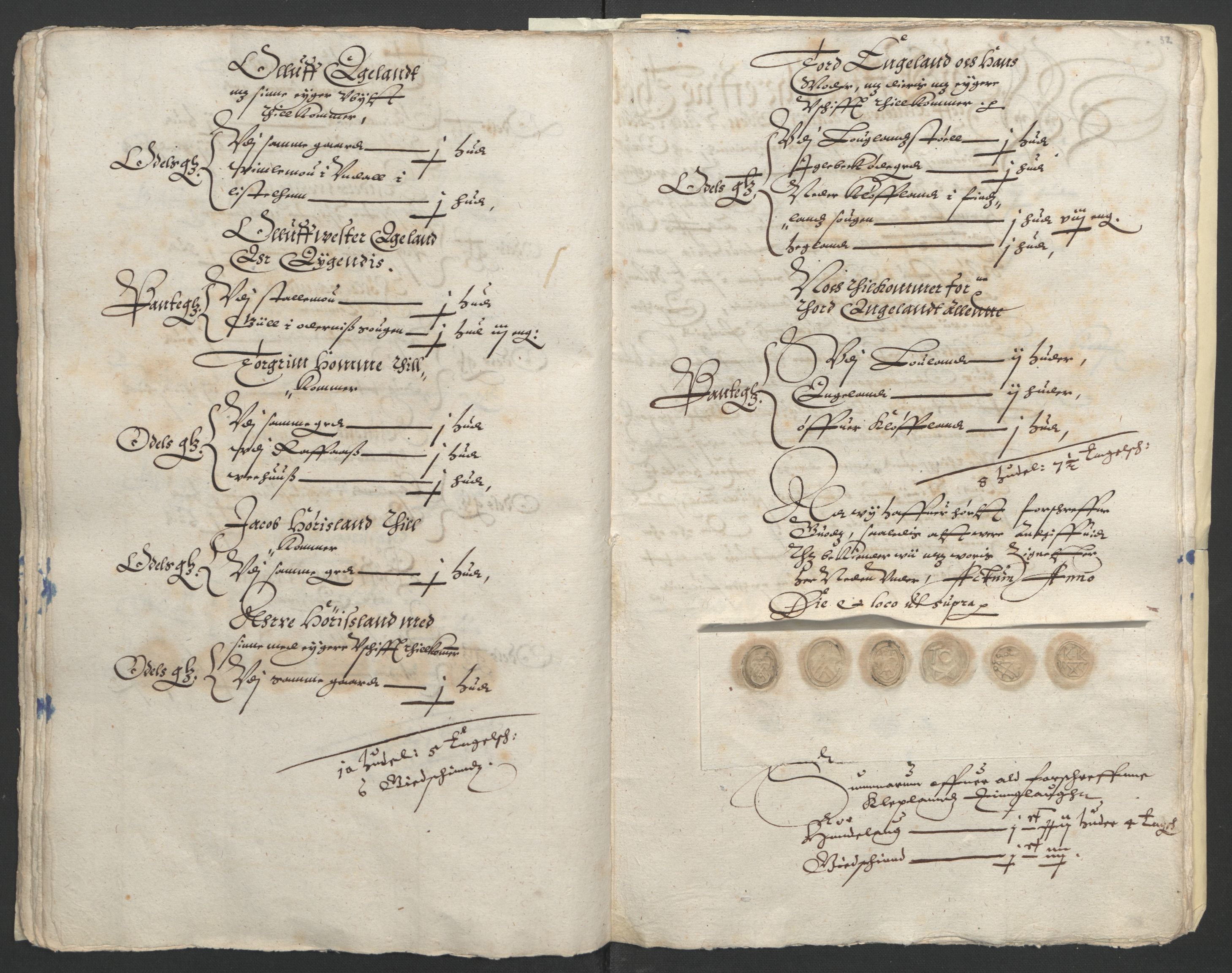 Stattholderembetet 1572-1771, RA/EA-2870/Ek/L0010/0001: Jordebøker til utlikning av rosstjeneste 1624-1626: / Odelsjordebøker for Agdesiden len, 1624, p. 128