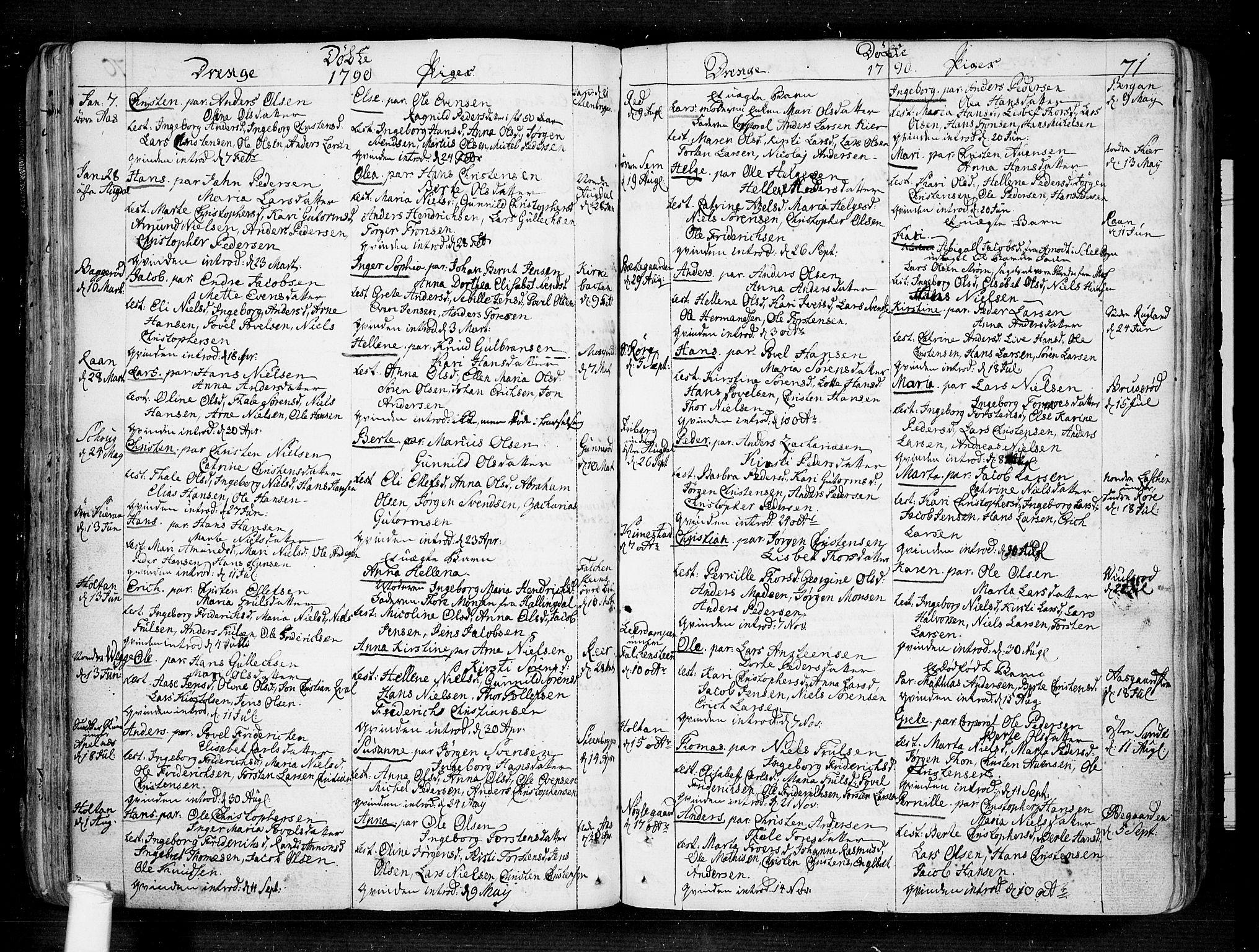 Borre kirkebøker, SAKO/A-338/F/Fa/L0002: Parish register (official) no. I 2, 1752-1806, p. 71