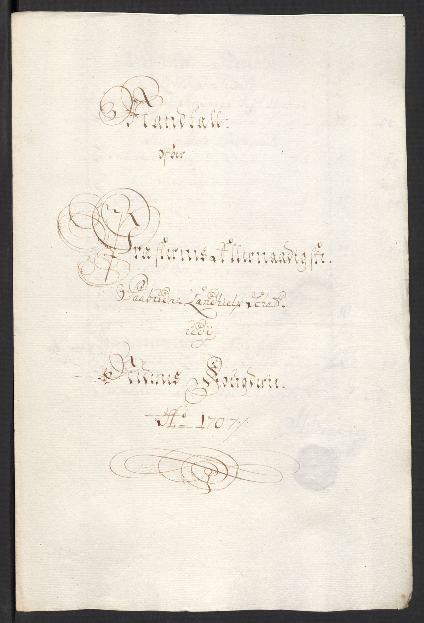 Rentekammeret inntil 1814, Reviderte regnskaper, Fogderegnskap, RA/EA-4092/R39/L2318: Fogderegnskap Nedenes, 1706-1709, p. 155