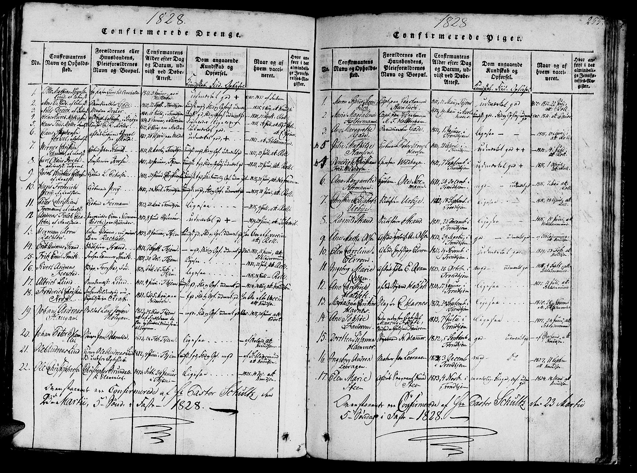 Ministerialprotokoller, klokkerbøker og fødselsregistre - Sør-Trøndelag, AV/SAT-A-1456/602/L0135: Parish register (copy) no. 602C03, 1815-1832, p. 255