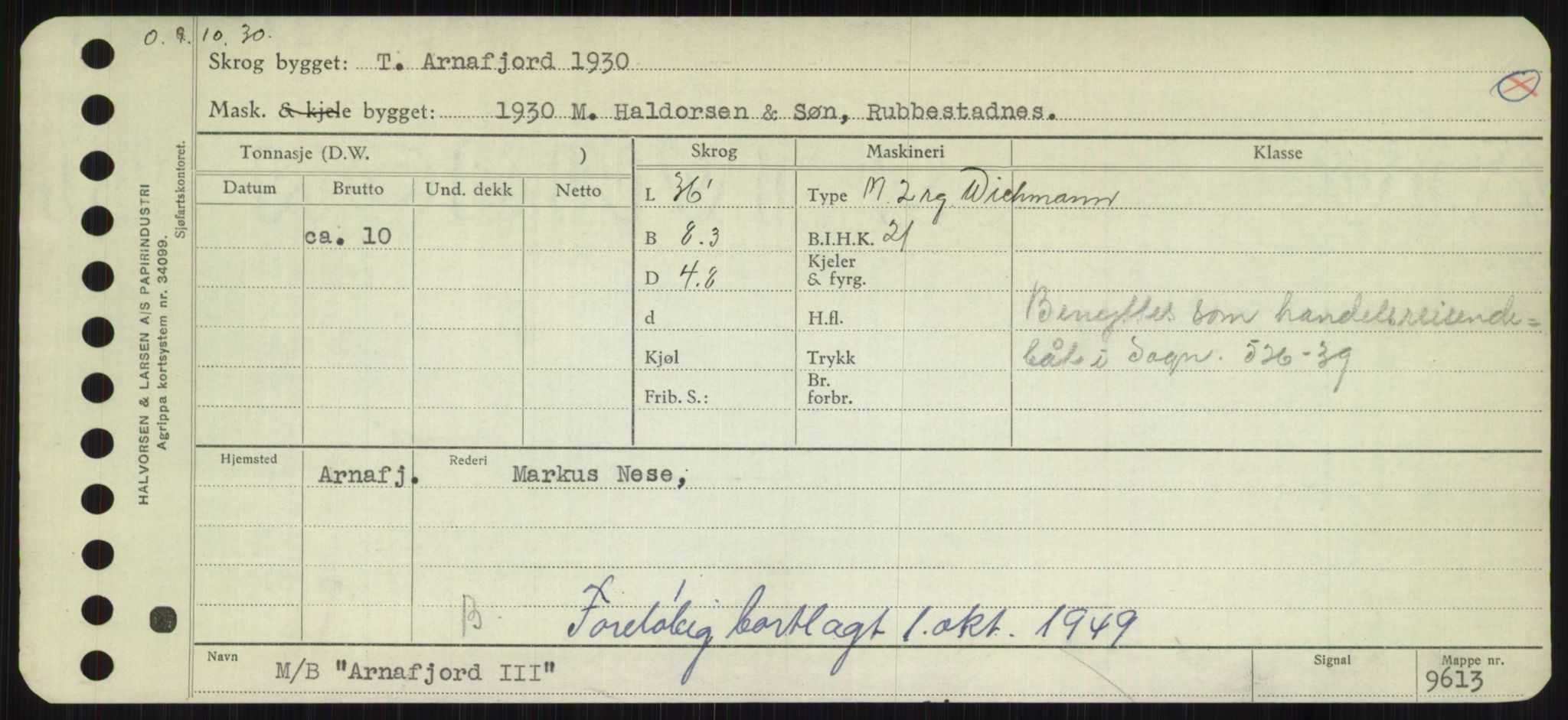 Sjøfartsdirektoratet med forløpere, Skipsmålingen, RA/S-1627/H/Hd/L0002: Fartøy, Apa-Axe, p. 139