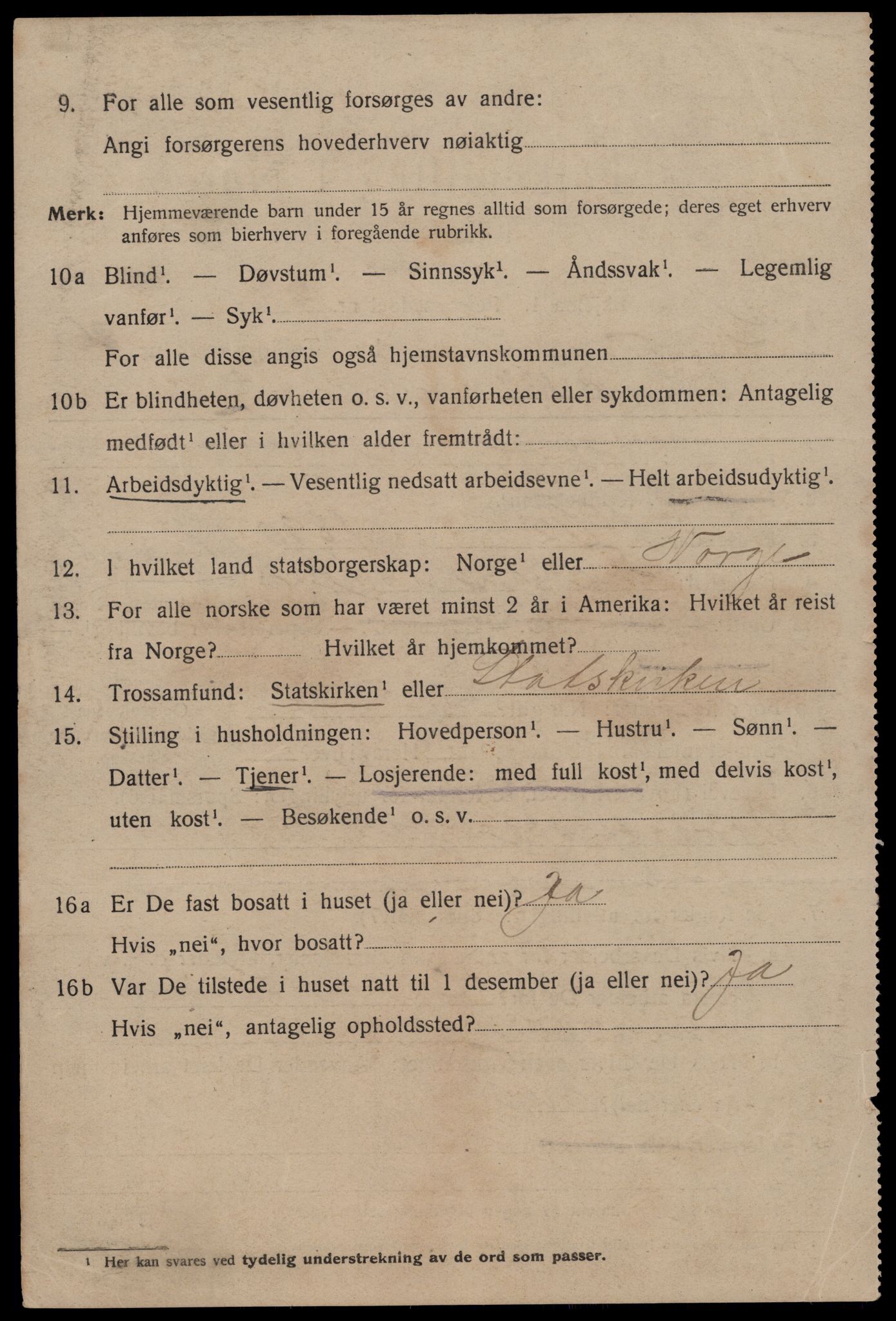 SAST, 1920 census for Stavanger, 1920, p. 79047