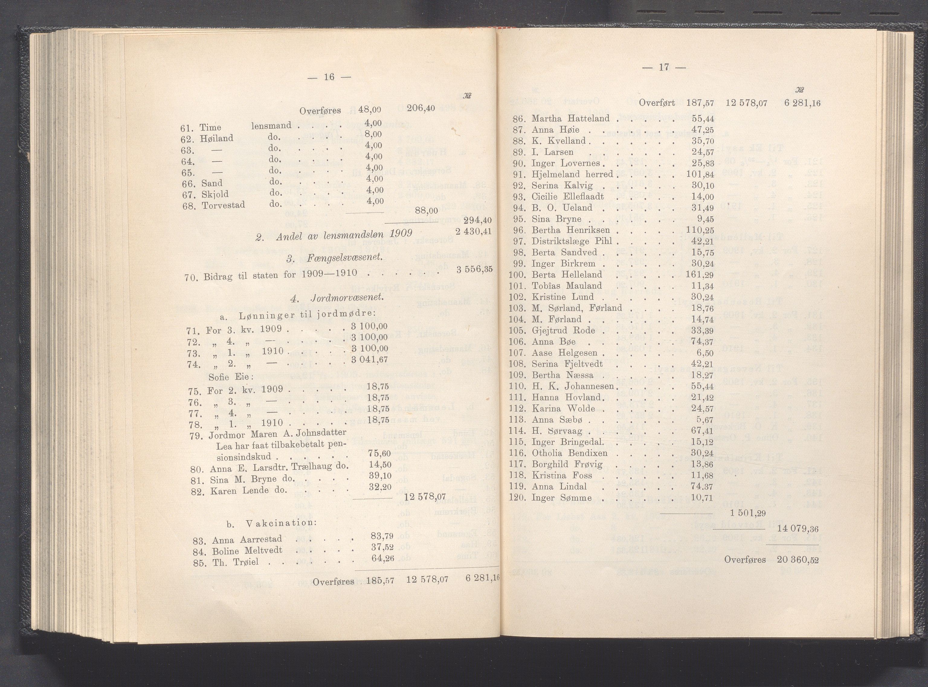 Rogaland fylkeskommune - Fylkesrådmannen , IKAR/A-900/A, 1911, p. 286