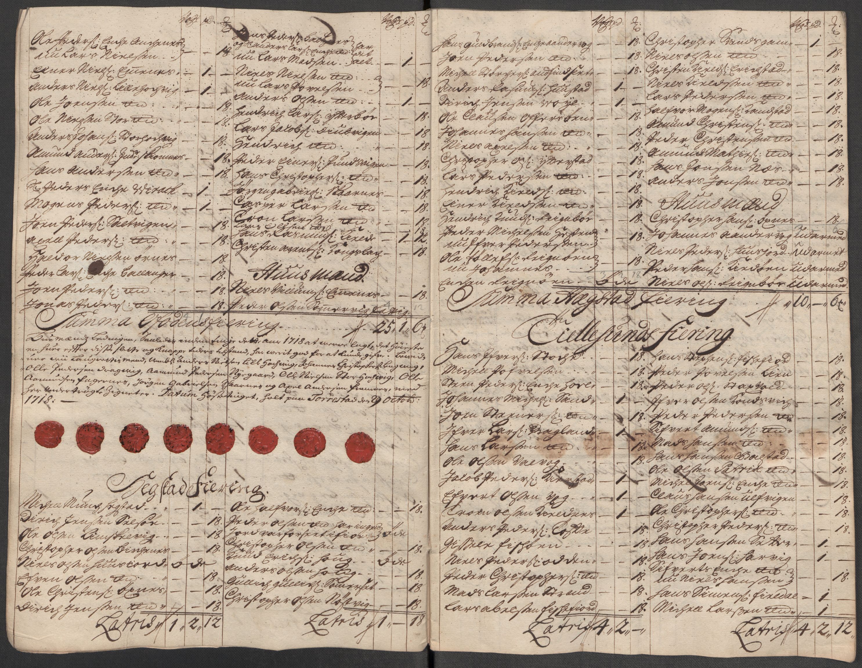 Rentekammeret inntil 1814, Reviderte regnskaper, Fogderegnskap, AV/RA-EA-4092/R66/L4588: Fogderegnskap Salten, 1718, p. 239