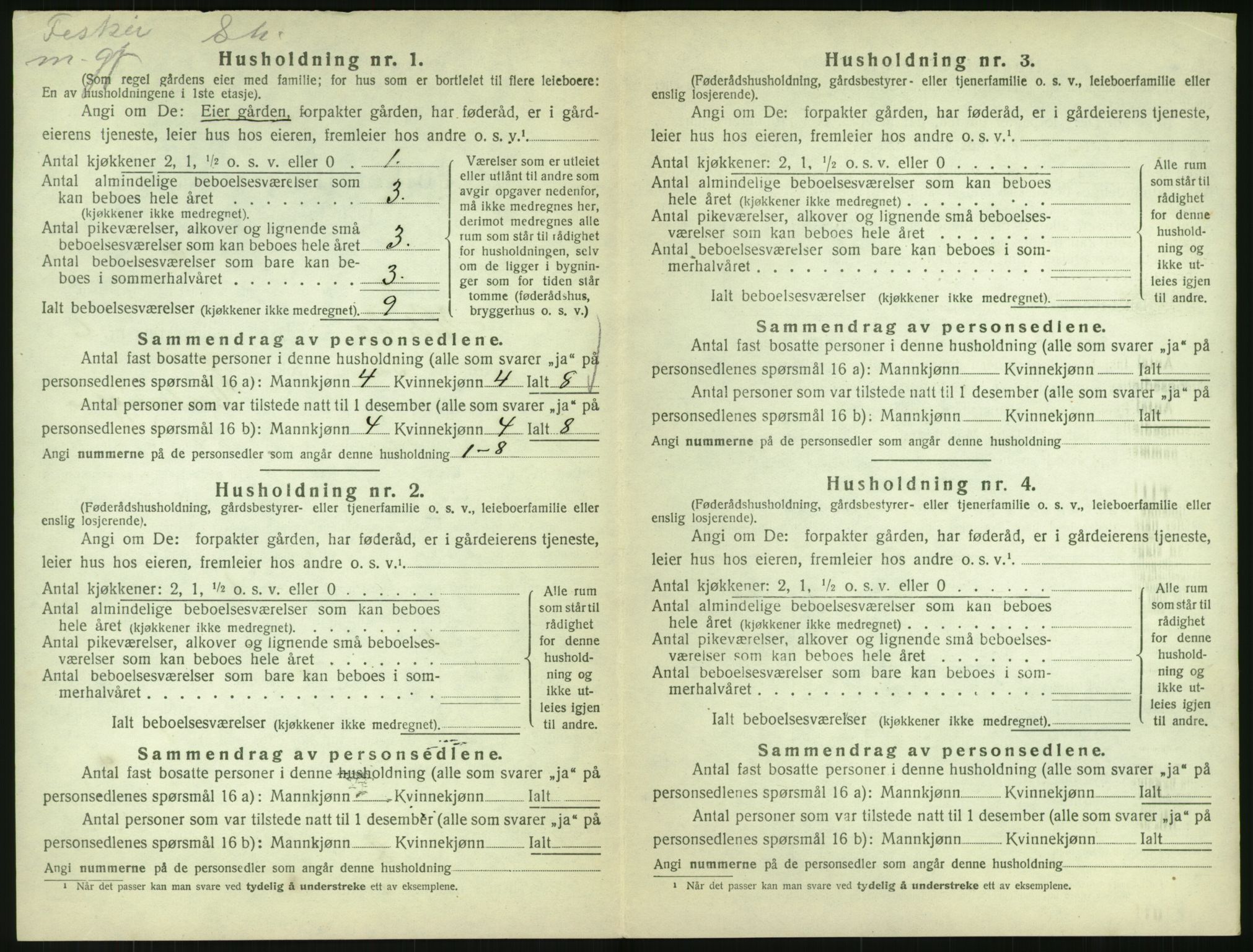 SAK, 1920 census for Høvåg, 1920, p. 515