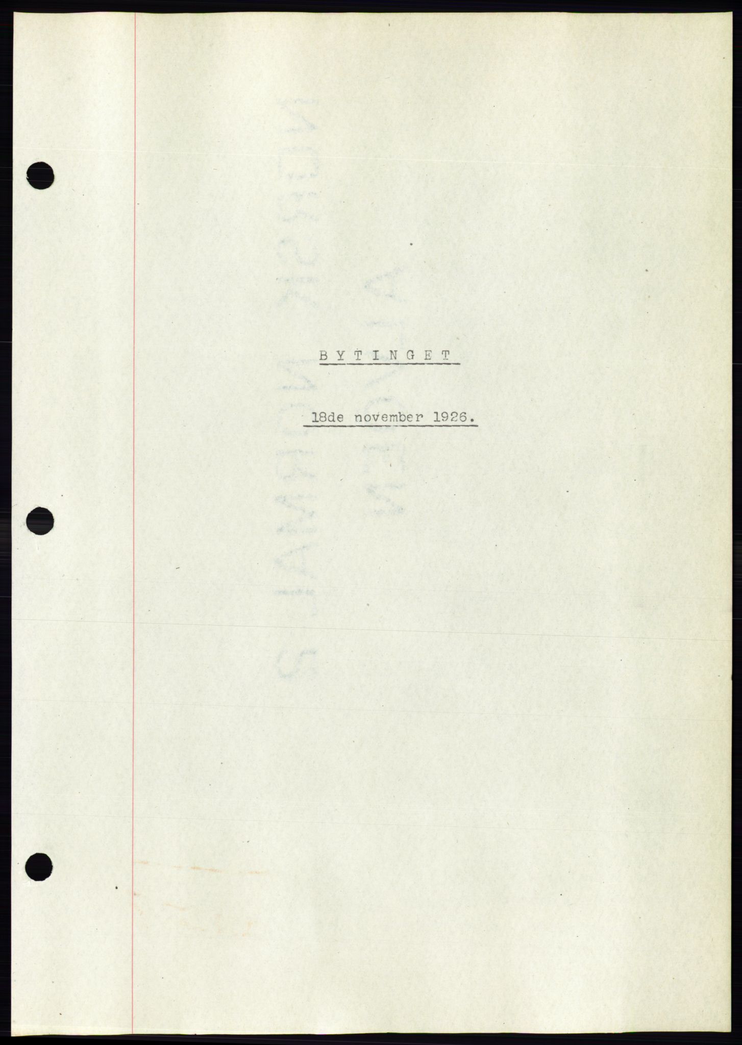 Ålesund byfogd, AV/SAT-A-4384: Mortgage book no. 21, 1926-1927, Deed date: 18.11.1926