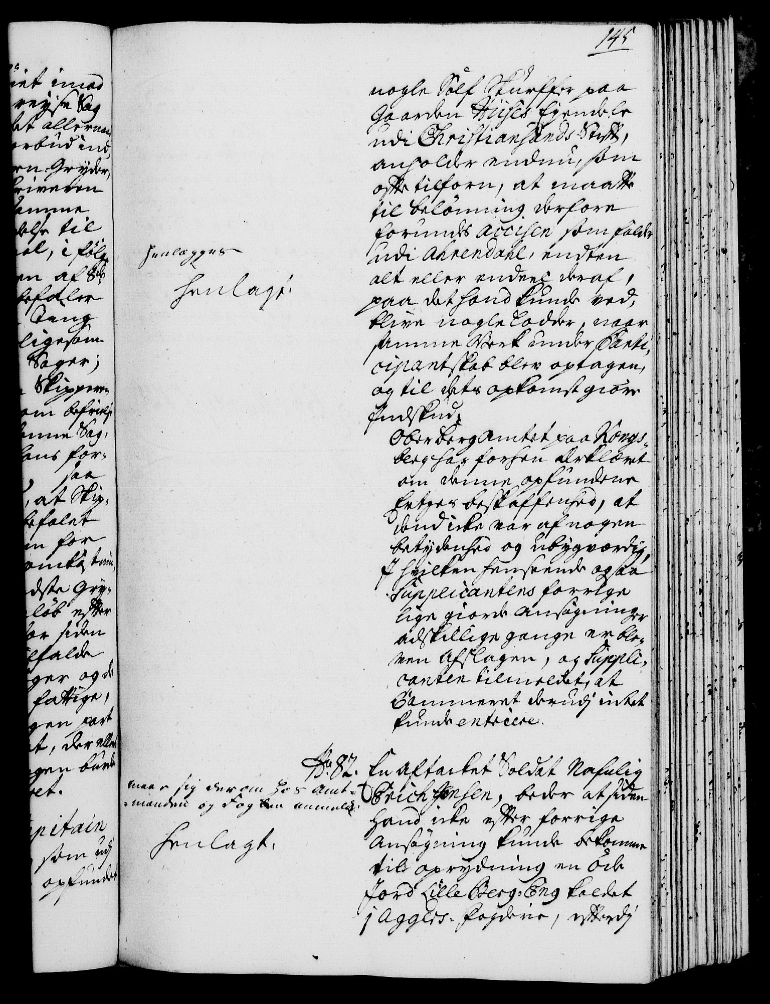 Rentekammeret, Kammerkanselliet, AV/RA-EA-3111/G/Gh/Gha/L0018: Norsk ekstraktmemorialprotokoll (merket RK 53.63), 1735-1736, p. 145