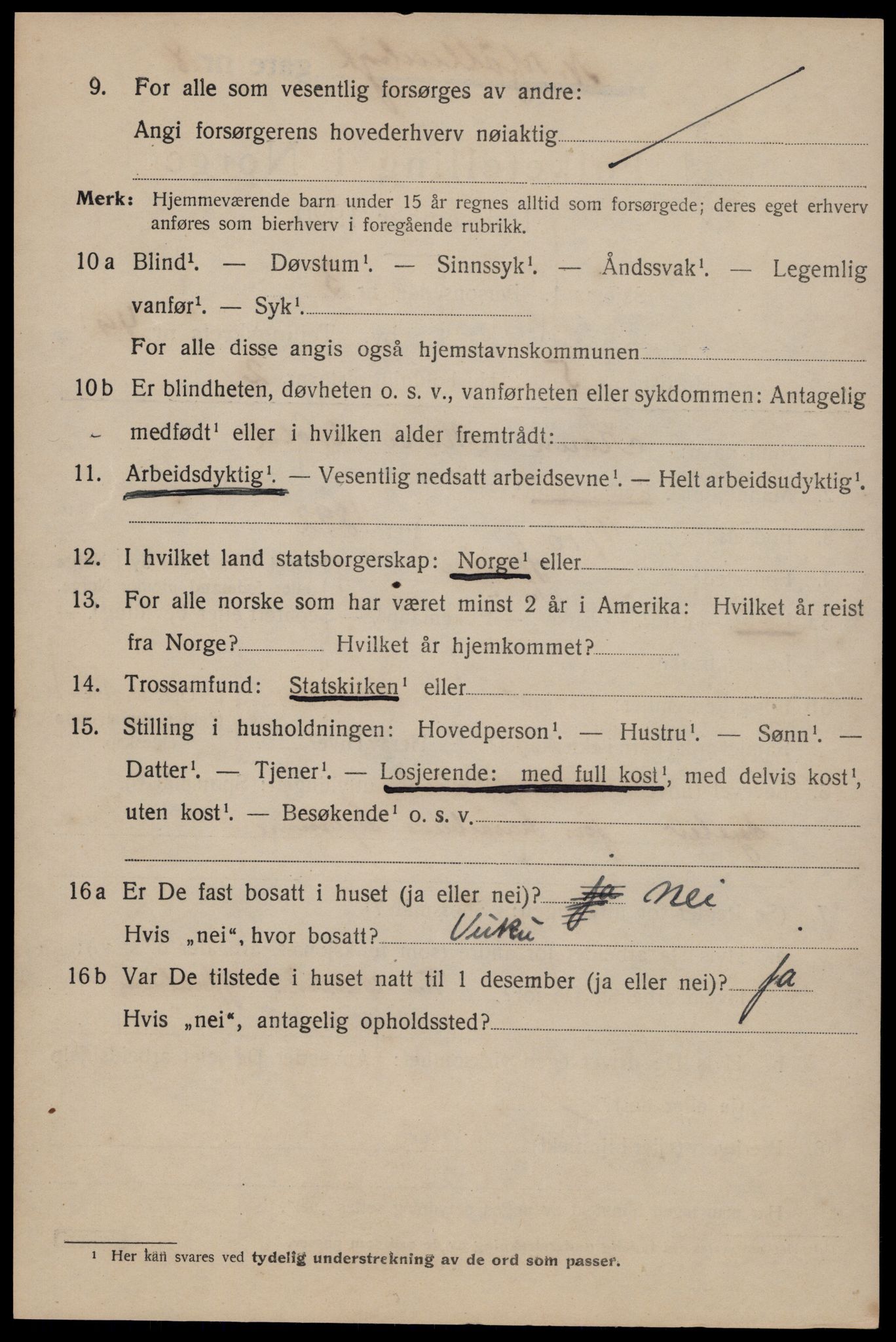 SAT, 1920 census for Trondheim, 1920, p. 102461