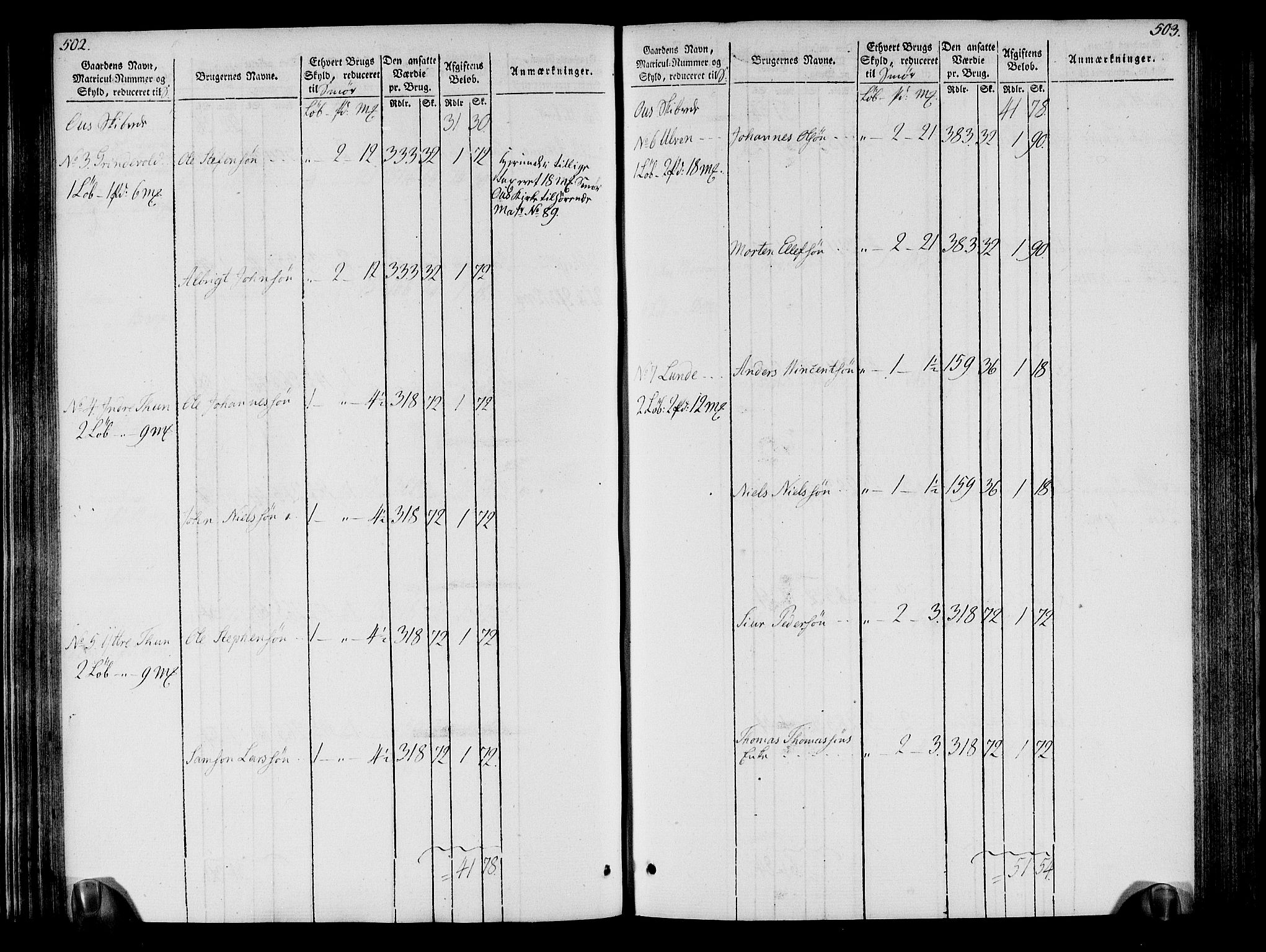 Rentekammeret inntil 1814, Realistisk ordnet avdeling, RA/EA-4070/N/Ne/Nea/L0109: Sunnhordland og Hardanger fogderi. Oppebørselsregister, 1803-1804, p. 255