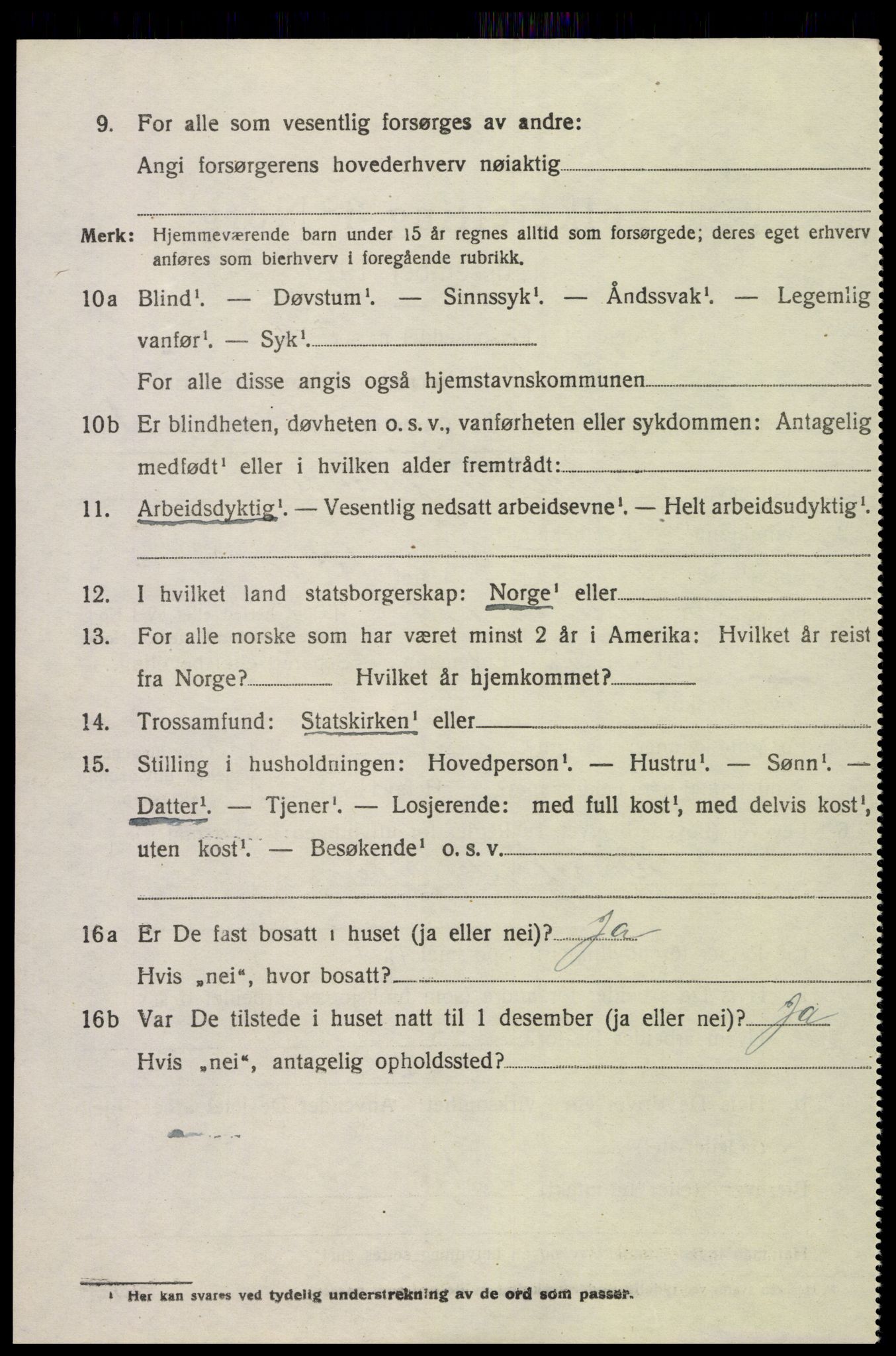 SAK, 1920 census for Iveland, 1920, p. 1938
