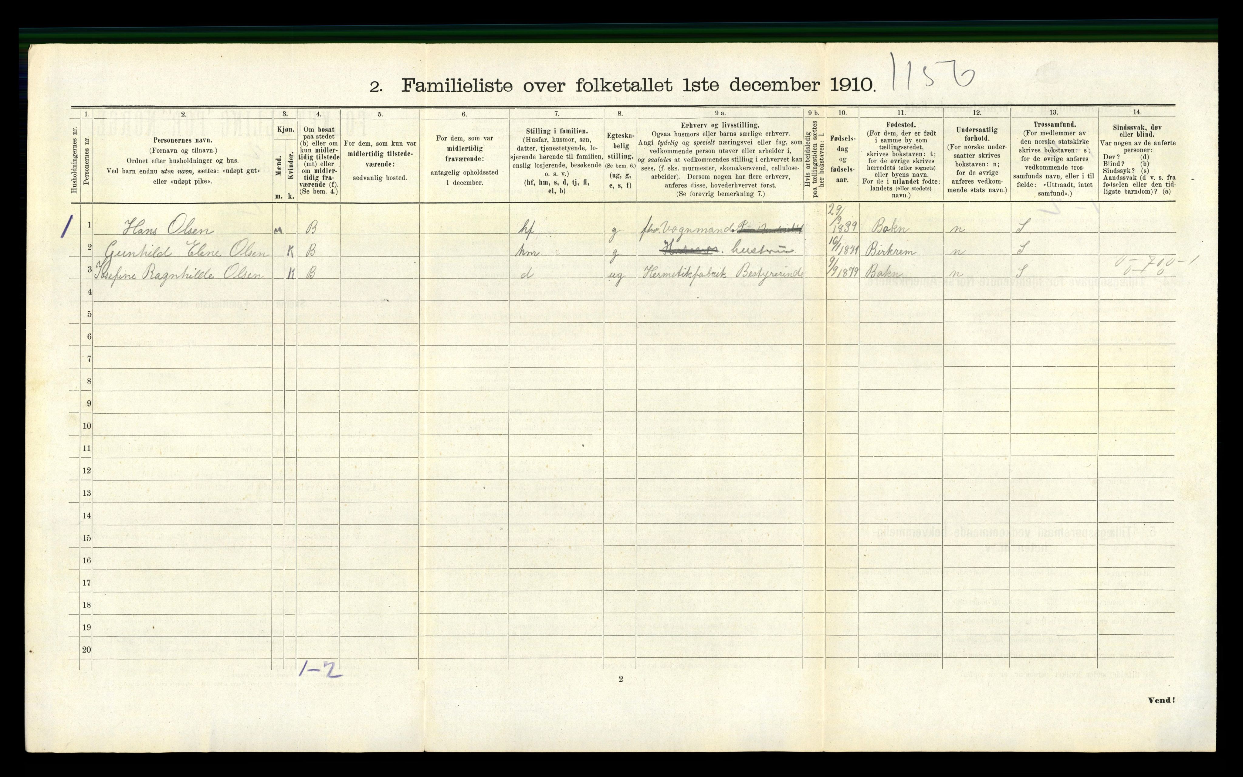 RA, 1910 census for Kopervik, 1910, p. 893