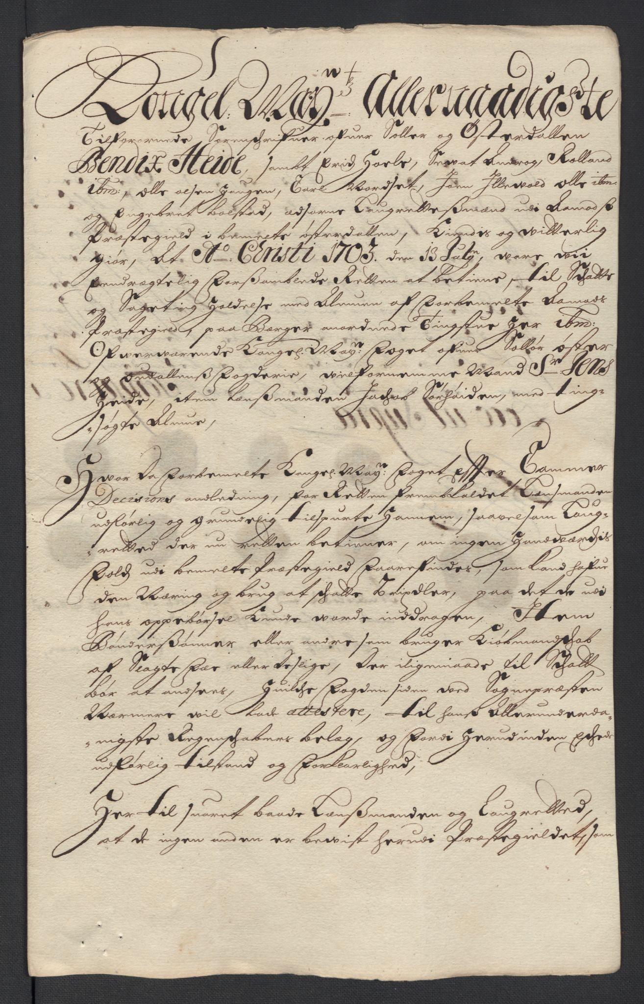 Rentekammeret inntil 1814, Reviderte regnskaper, Fogderegnskap, AV/RA-EA-4092/R13/L0841: Fogderegnskap Solør, Odal og Østerdal, 1703, p. 255