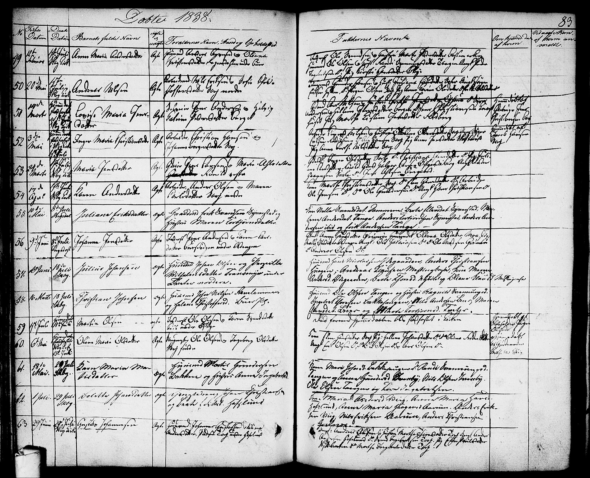 Skjeberg prestekontor Kirkebøker, AV/SAO-A-10923/F/Fa/L0005: Parish register (official) no. I 5, 1830-1845, p. 83