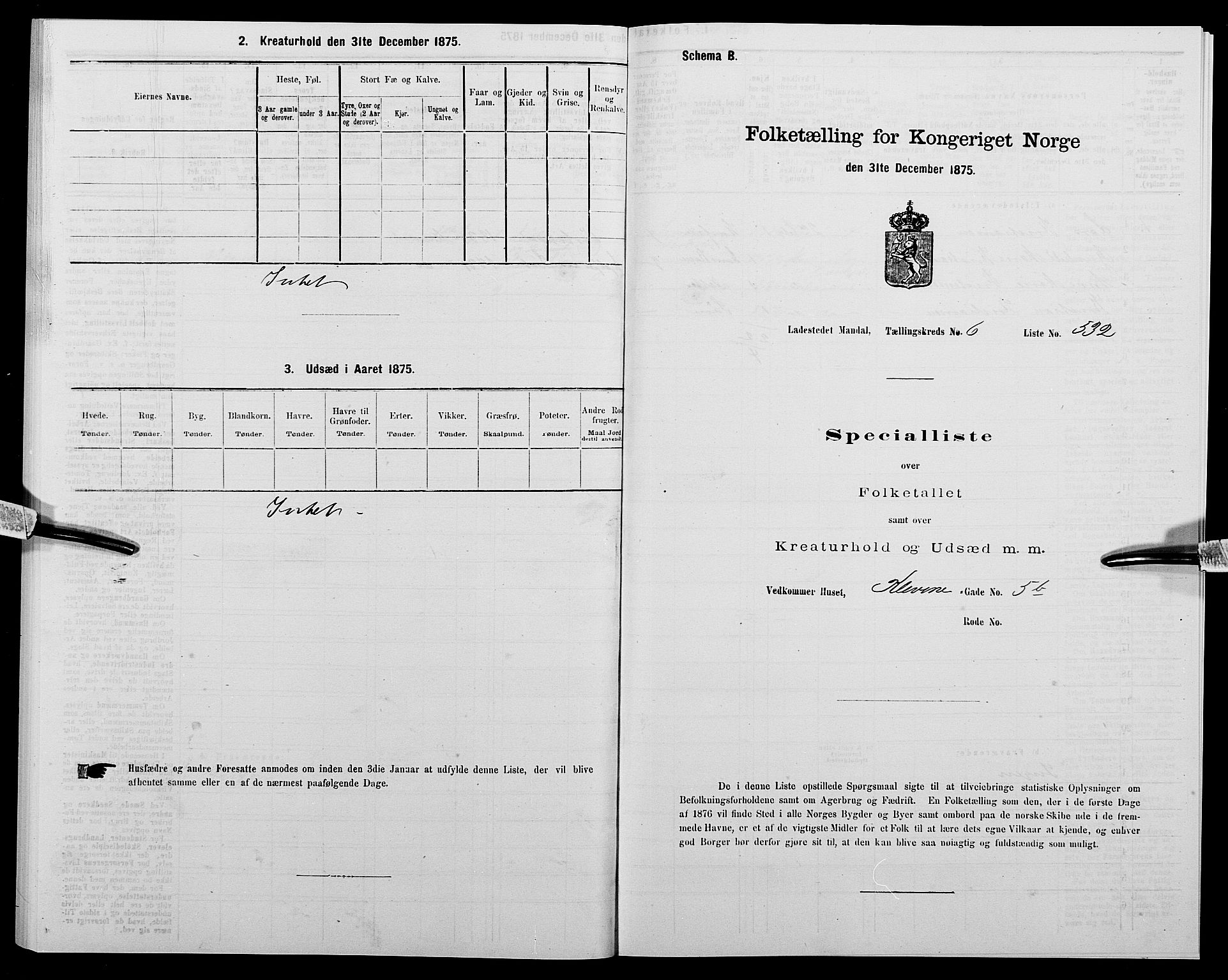 SAK, 1875 census for 1002B Mandal/Mandal, 1875, p. 1113