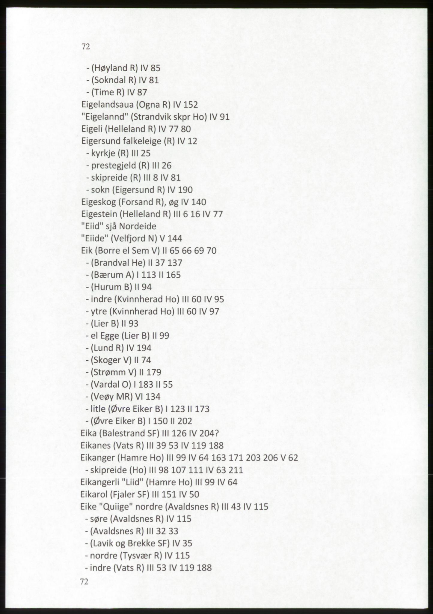 Publikasjoner utgitt av Arkivverket, PUBL/PUBL-001/C/0009: Stedsnavnregister, 1548-1567, p. 72