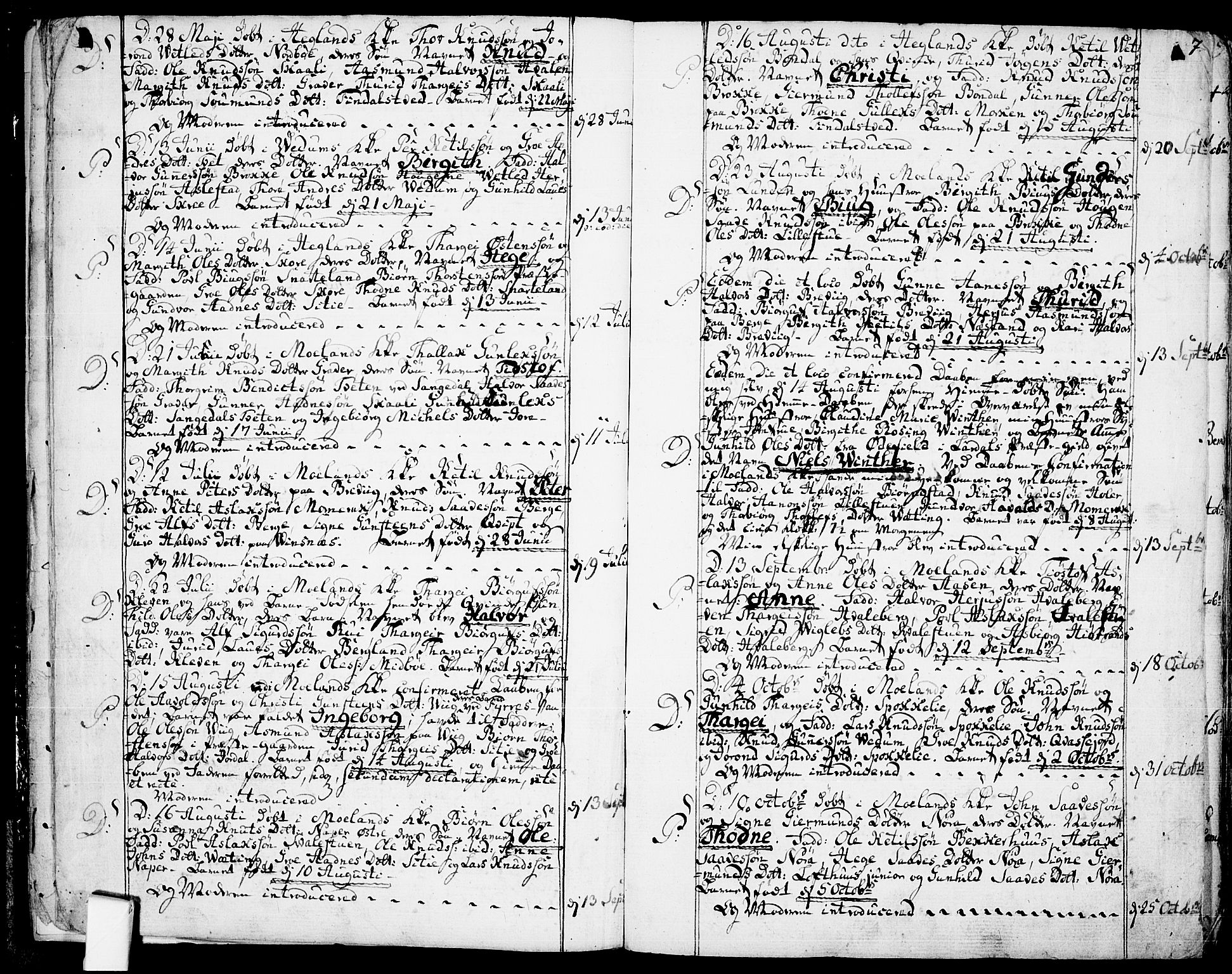 Fyresdal kirkebøker, SAKO/A-263/F/Fa/L0002: Parish register (official) no. I 2, 1769-1814, p. 7