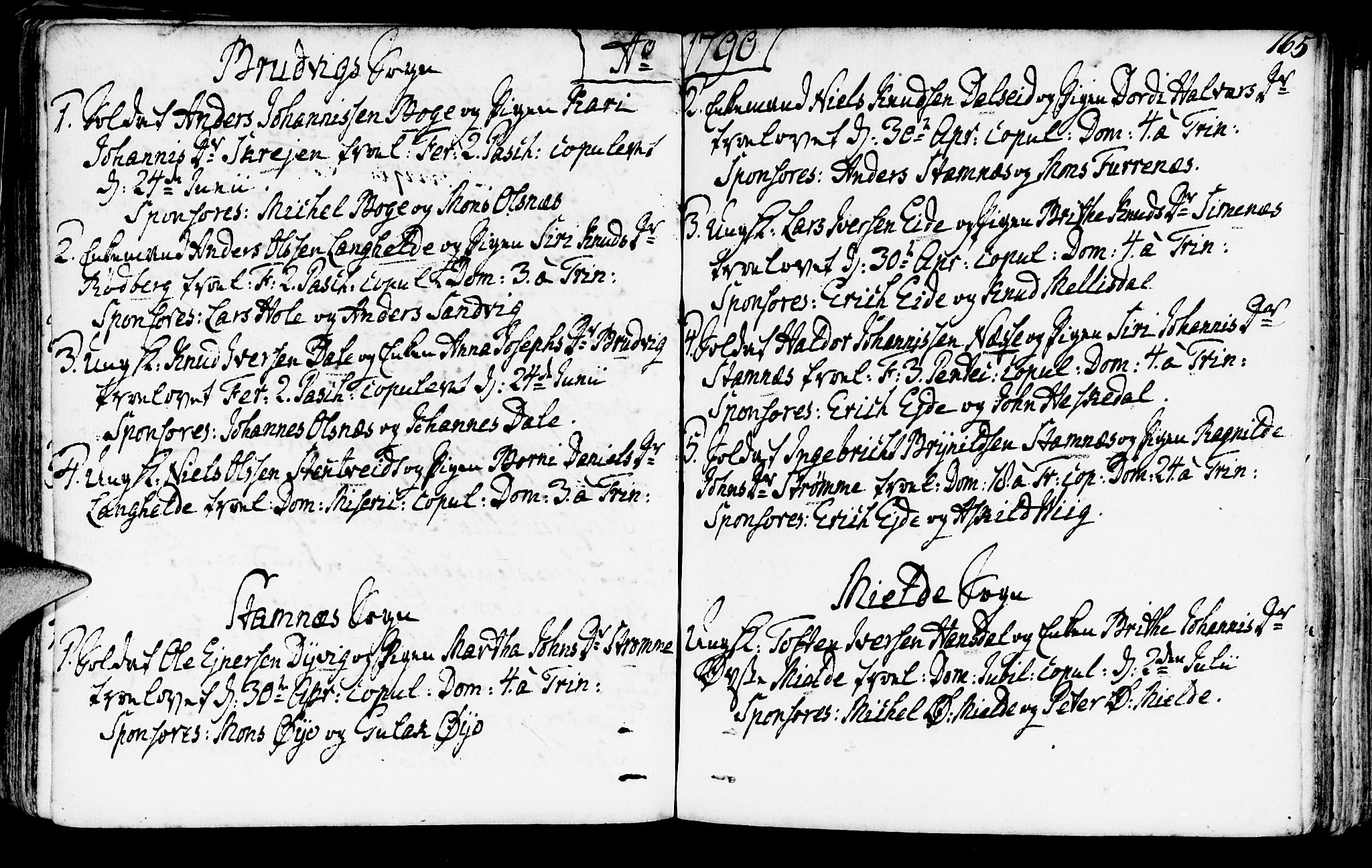 Haus sokneprestembete, AV/SAB-A-75601/H/Haa: Parish register (official) no. A 10, 1782-1796, p. 165