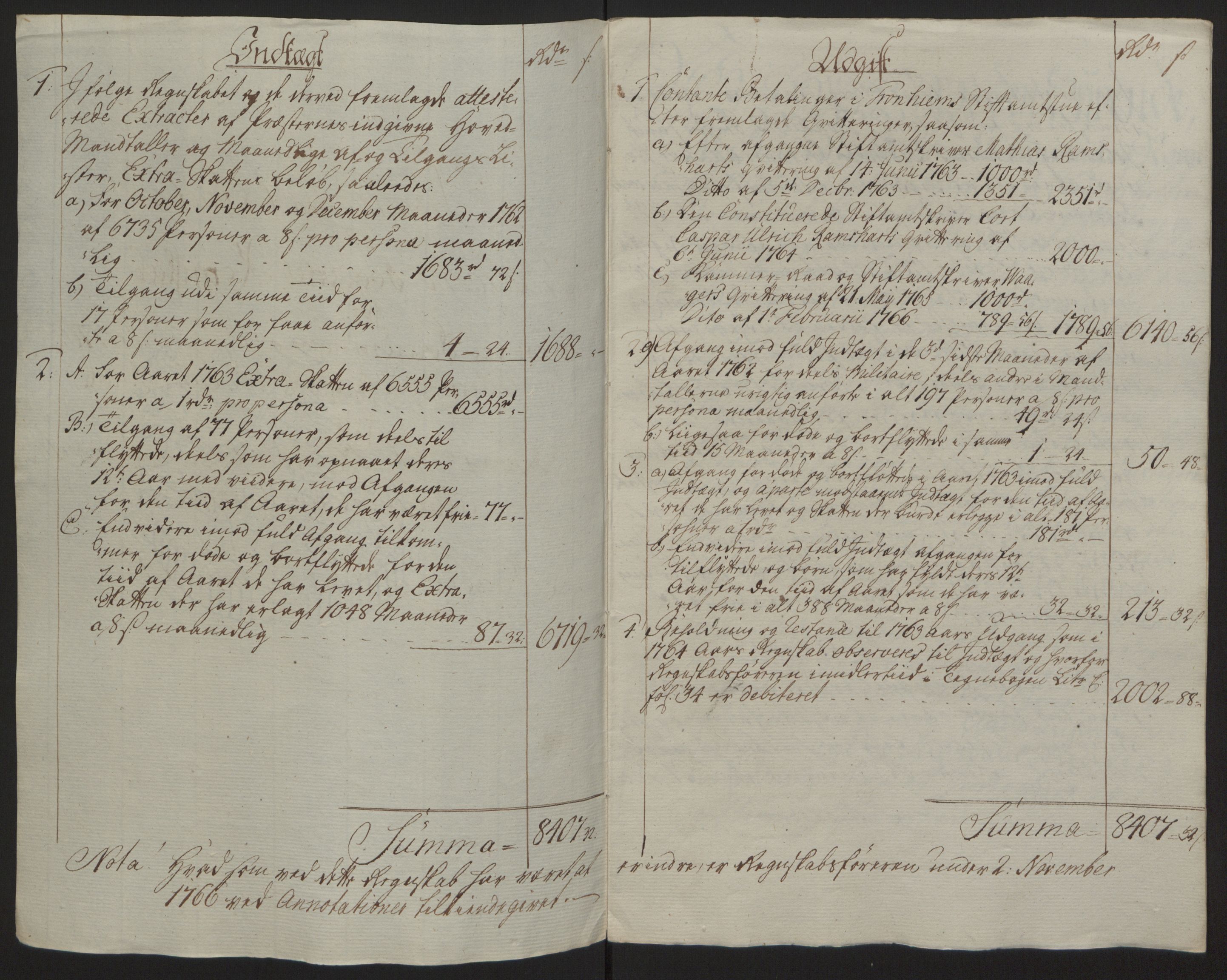 Rentekammeret inntil 1814, Reviderte regnskaper, Fogderegnskap, AV/RA-EA-4092/R63/L4420: Ekstraskatten Inderøy, 1762-1772, p. 15