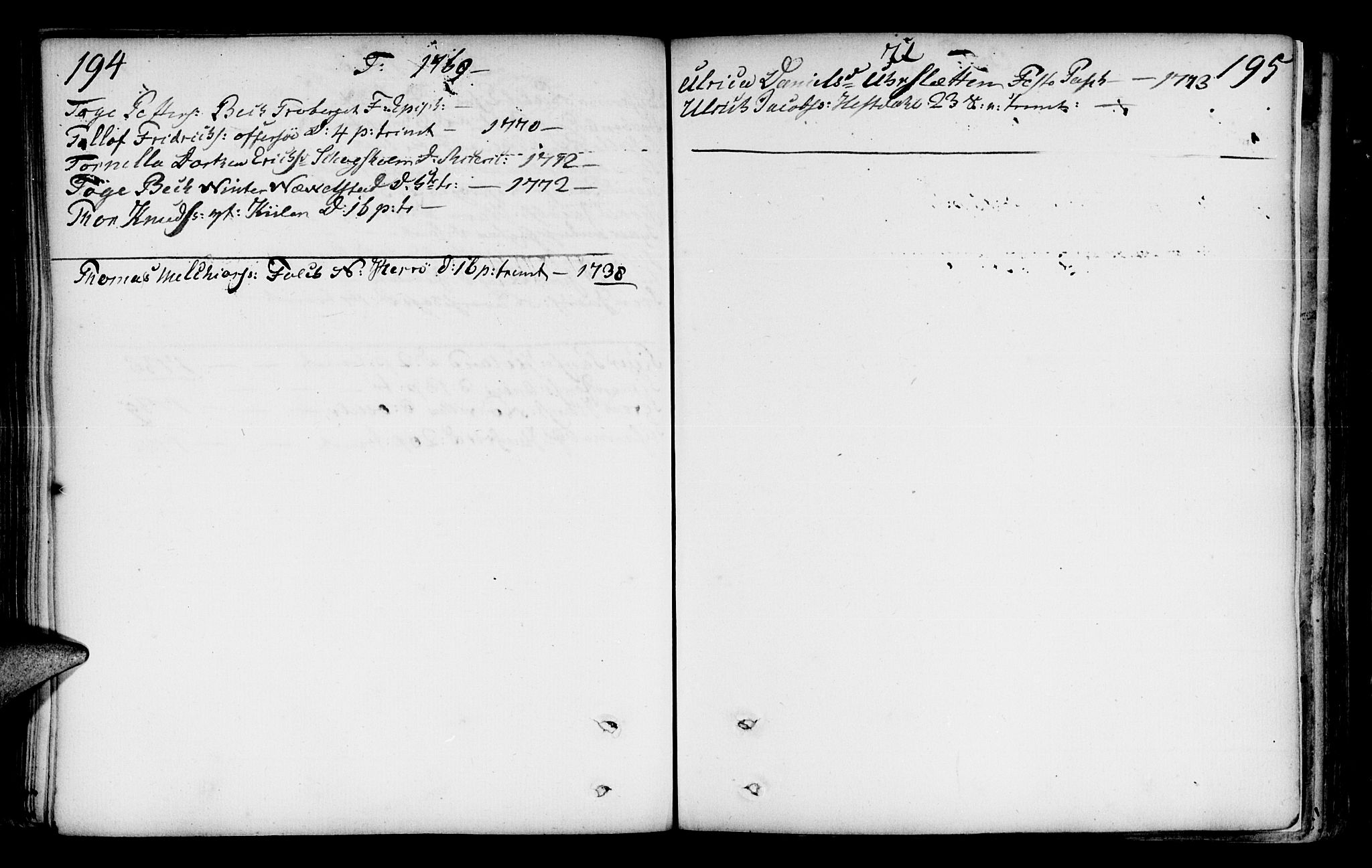 Ministerialprotokoller, klokkerbøker og fødselsregistre - Nordland, AV/SAT-A-1459/817/L0260: Parish register (official) no. 817A02 /1, 1768-1776, p. 194-195