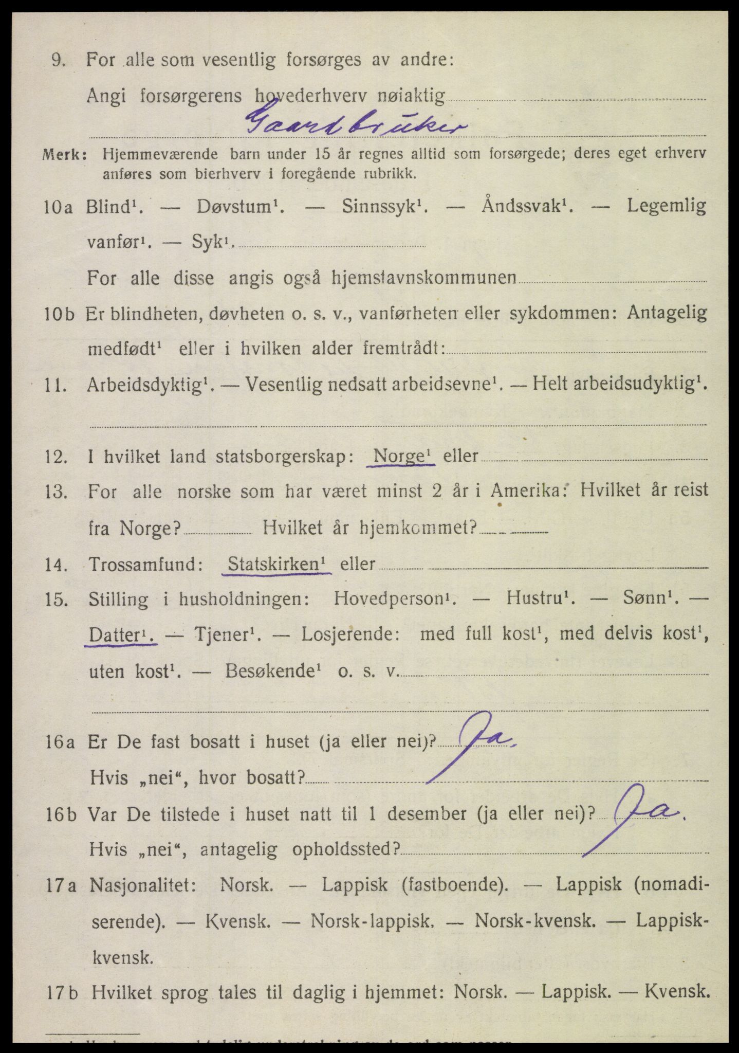 SAT, 1920 census for Brønnøy, 1920, p. 7767