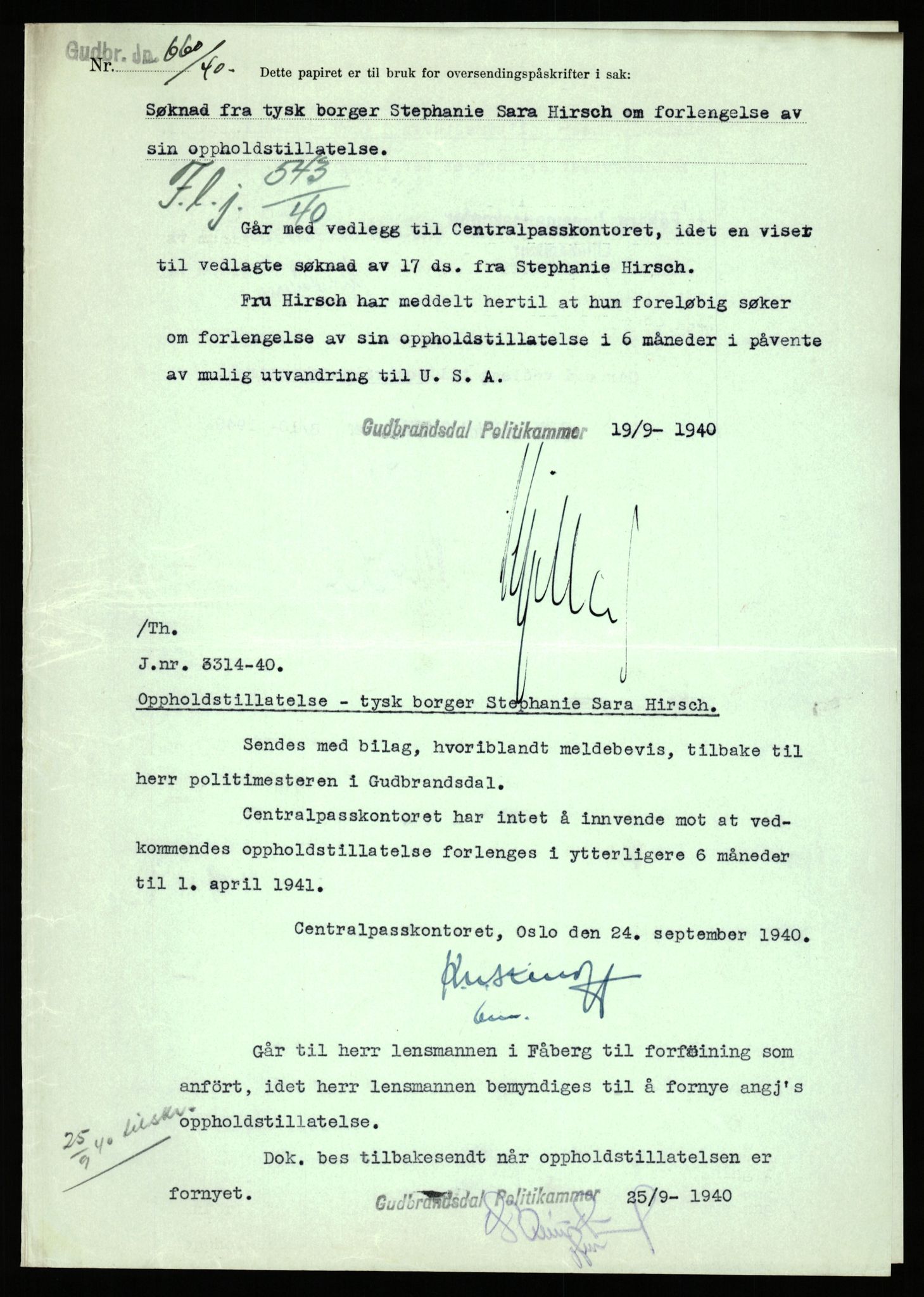 Sentralpasskontoret/Statens utlendingskontor, AV/RA-S-1561/D/Da/Daa/L0344: Journalsaker, nr. 3290 - 3380, 1940, p. 3