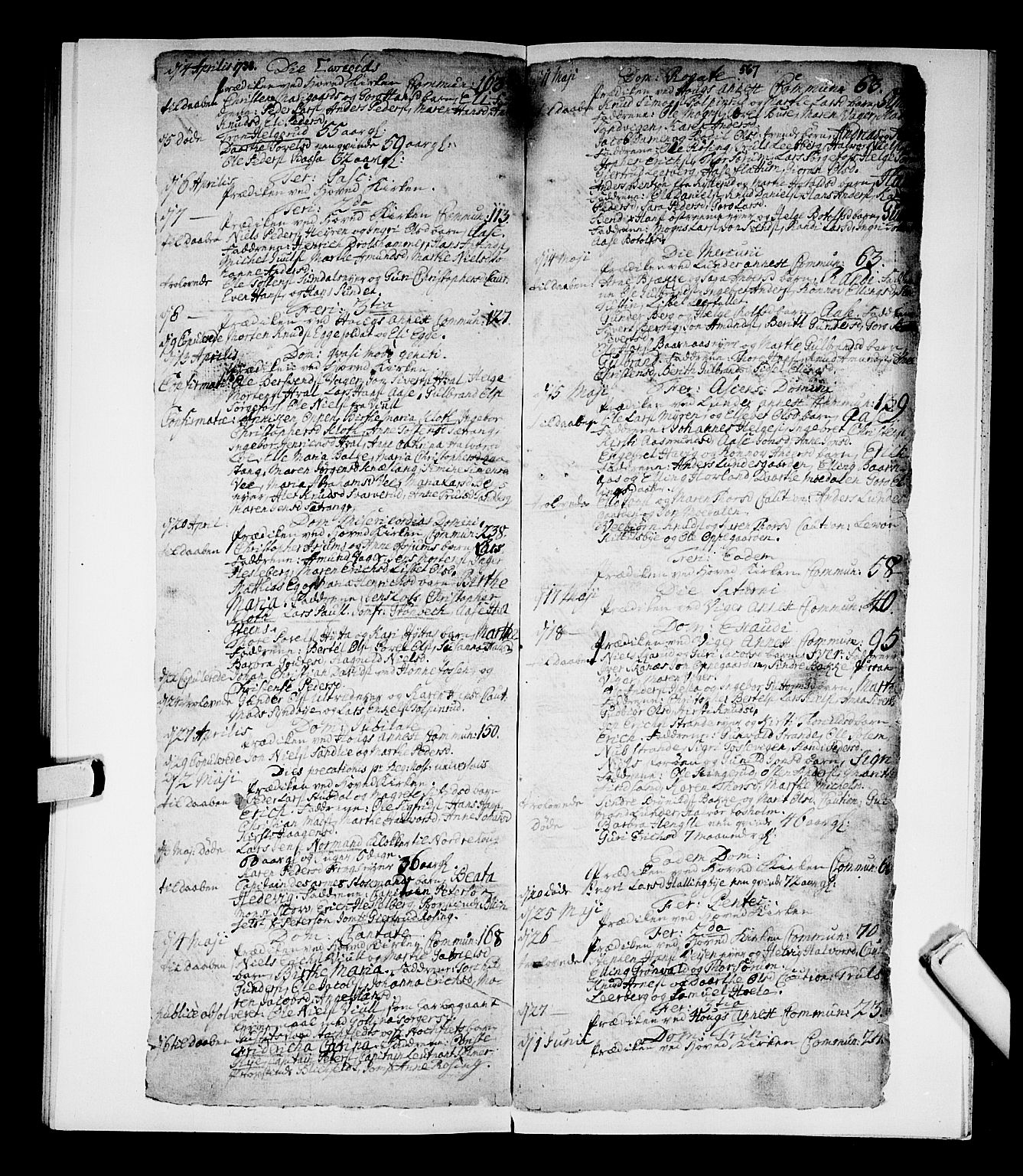 Norderhov kirkebøker, AV/SAKO-A-237/F/Fa/L0002b: Parish register (official) no. 2B, 1726-1739, p. 566-567