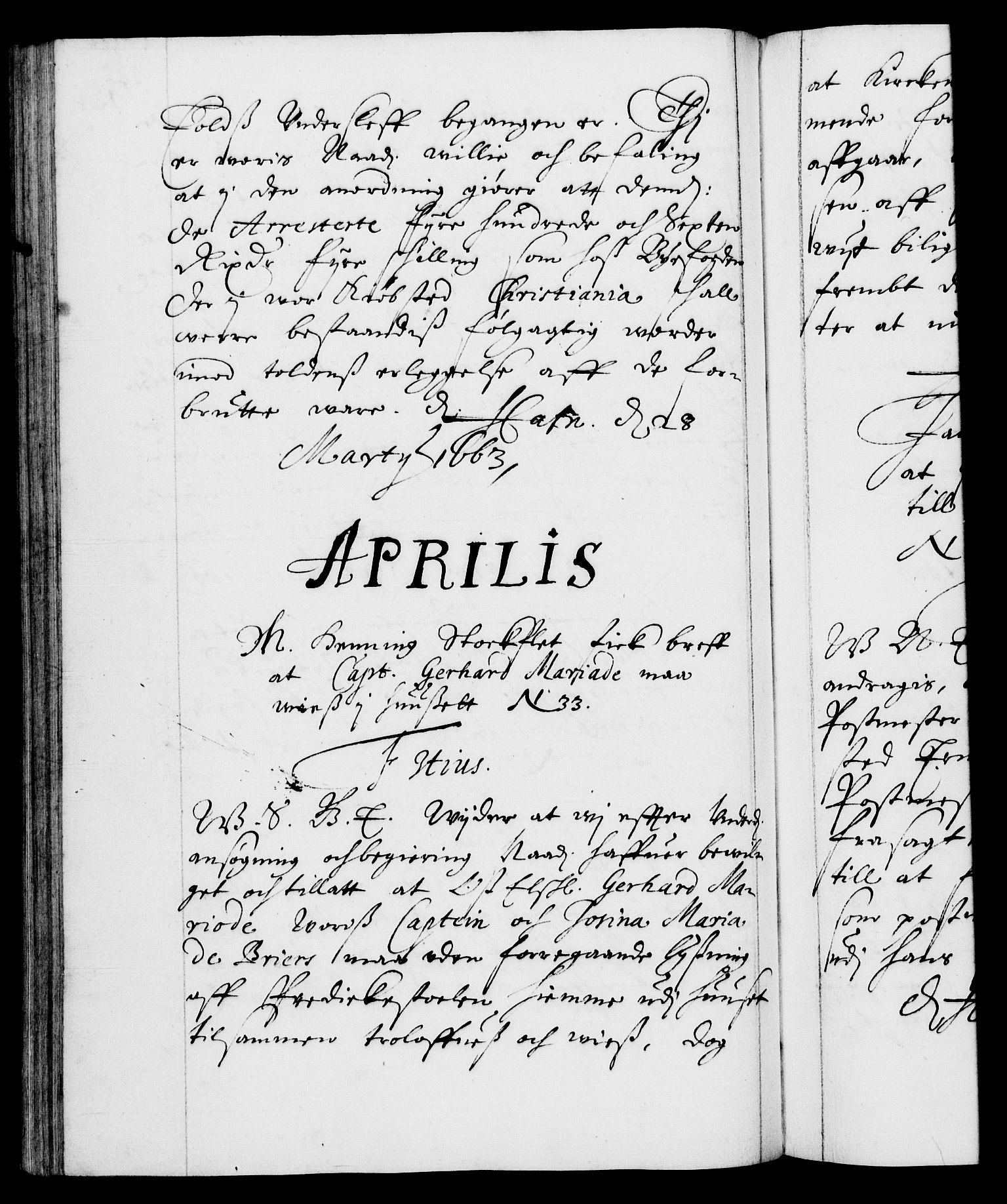 Danske Kanselli 1572-1799, RA/EA-3023/F/Fc/Fca/Fcab/L0011: Norske tegnelser (mikrofilm), 1660-1670, p. 124b