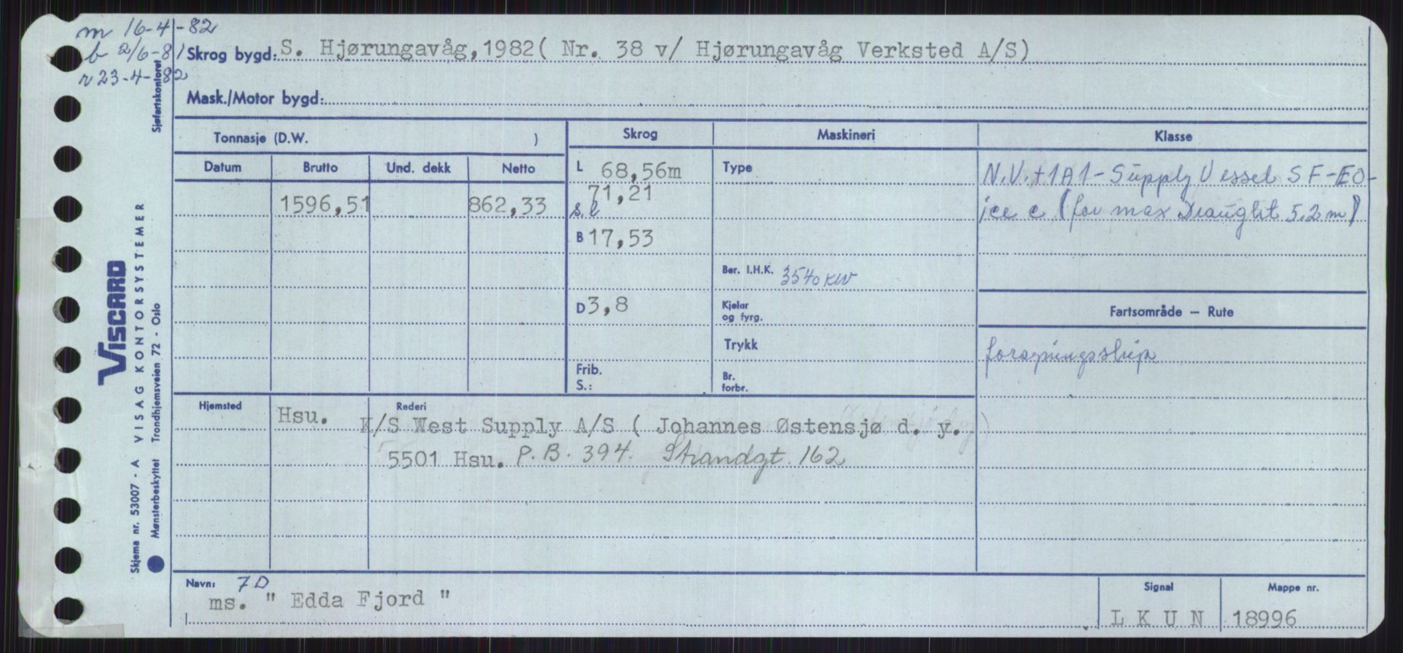 Sjøfartsdirektoratet med forløpere, Skipsmålingen, RA/S-1627/H/Ha/L0001/0002: Fartøy, A-Eig / Fartøy Bjør-Eig, p. 969