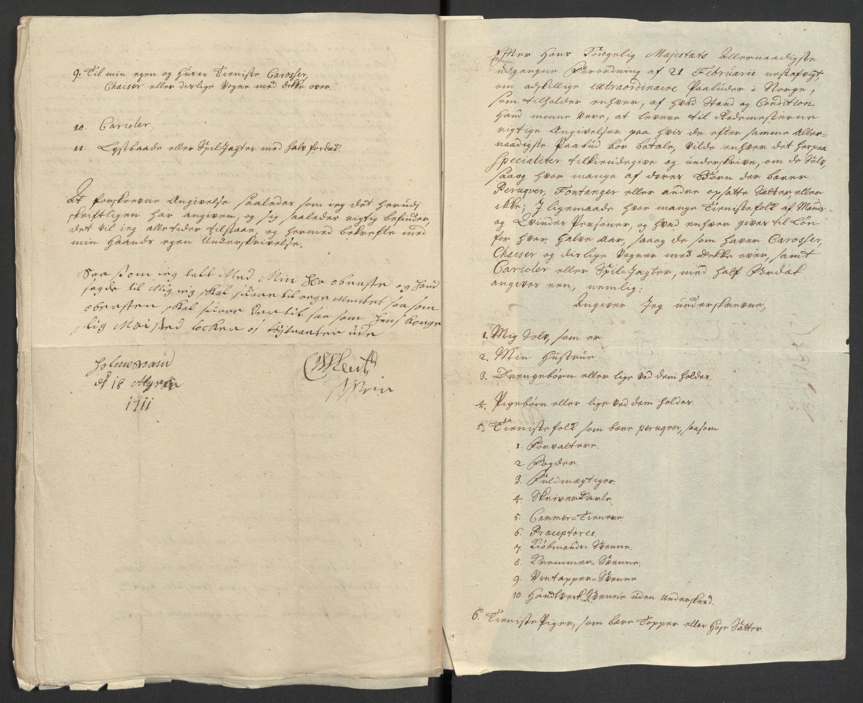 Rentekammeret inntil 1814, Reviderte regnskaper, Fogderegnskap, RA/EA-4092/R32/L1876: Fogderegnskap Jarlsberg grevskap, 1711, p. 192