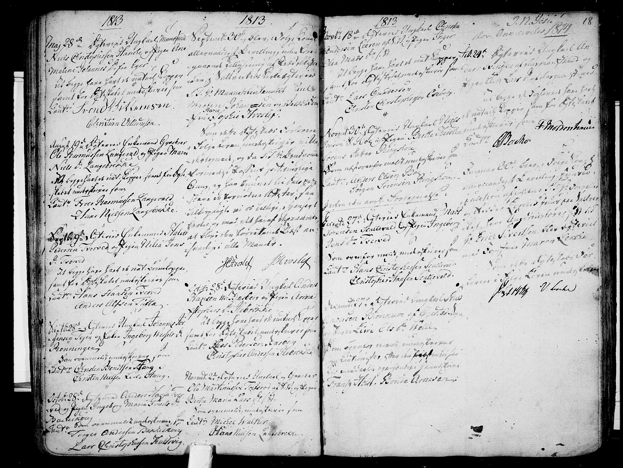 Sem kirkebøker, AV/SAKO-A-5/F/Fb/L0003: Parish register (official) no. II 3, 1792-1814, p. 18