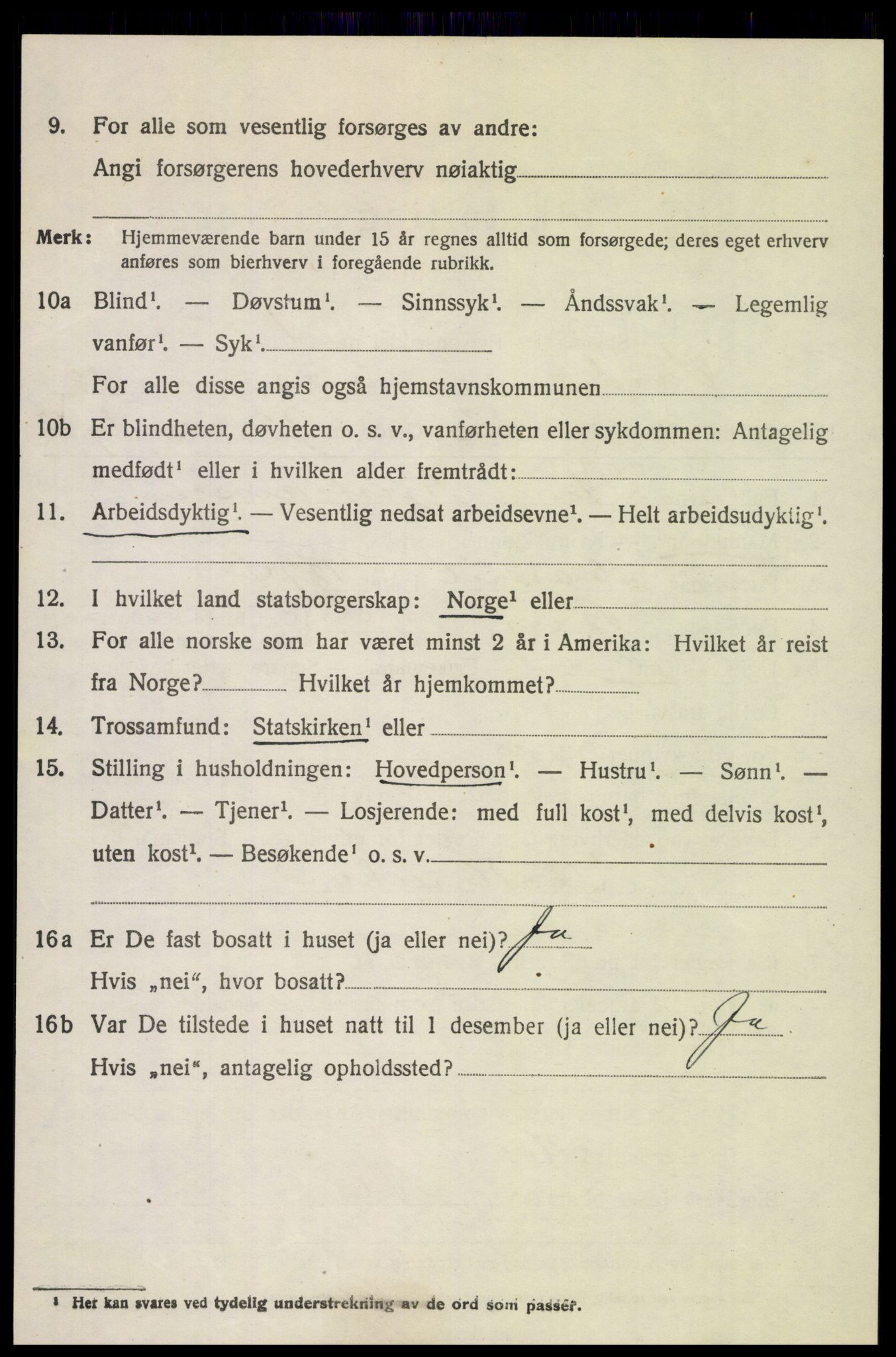 SAH, 1920 census for Vardal, 1920, p. 13788