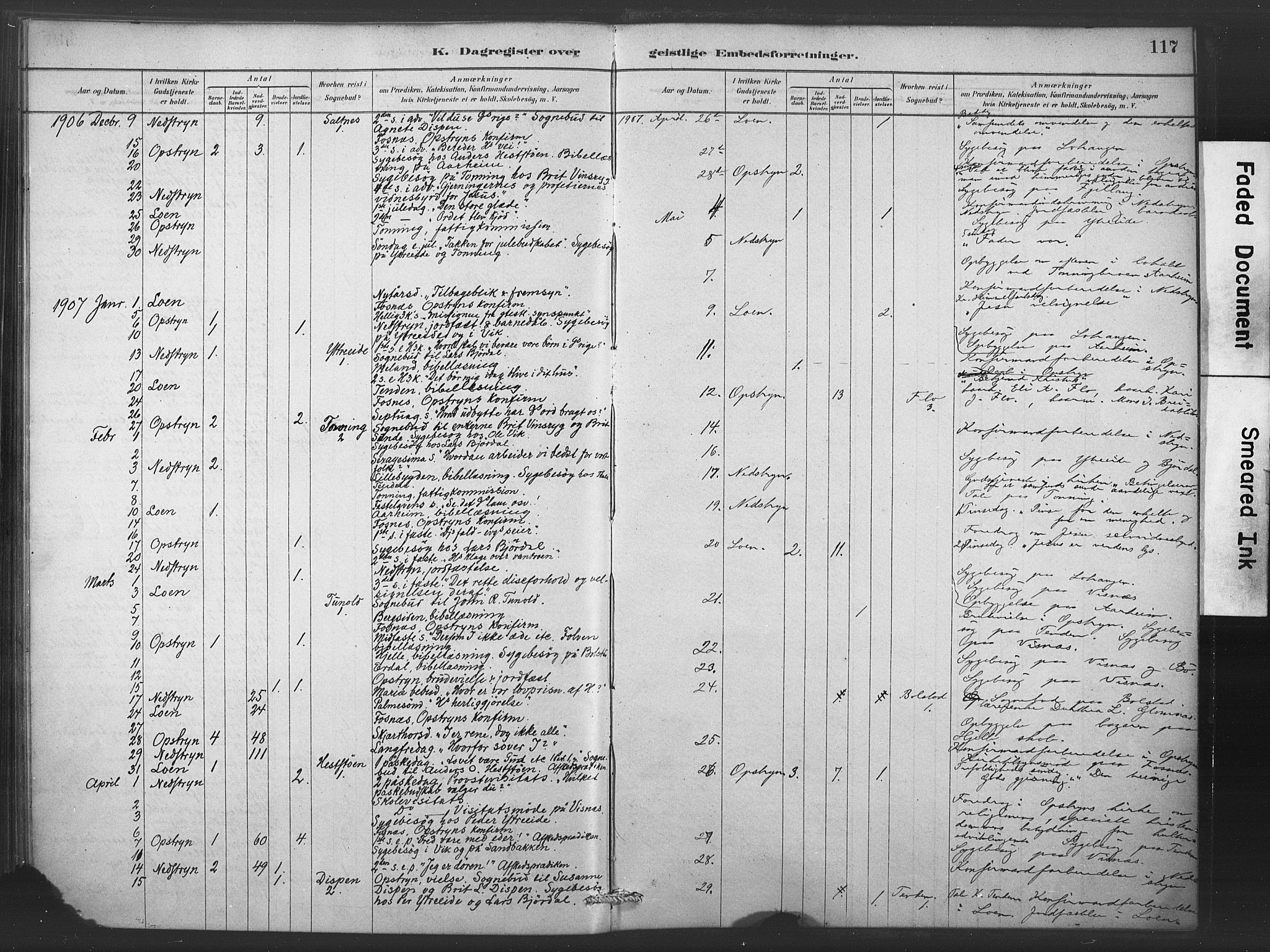 Stryn Sokneprestembete, AV/SAB-A-82501: Parish register (official) no. C 1, 1878-1907, p. 117