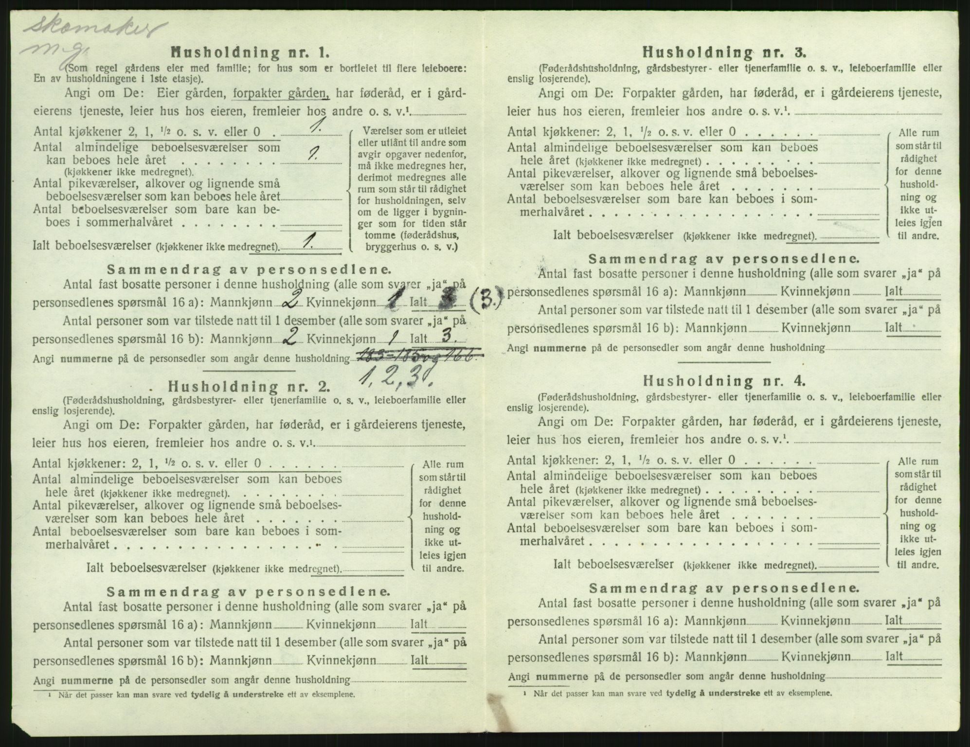 SAH, 1920 census for Øvre Rendal, 1920, p. 670