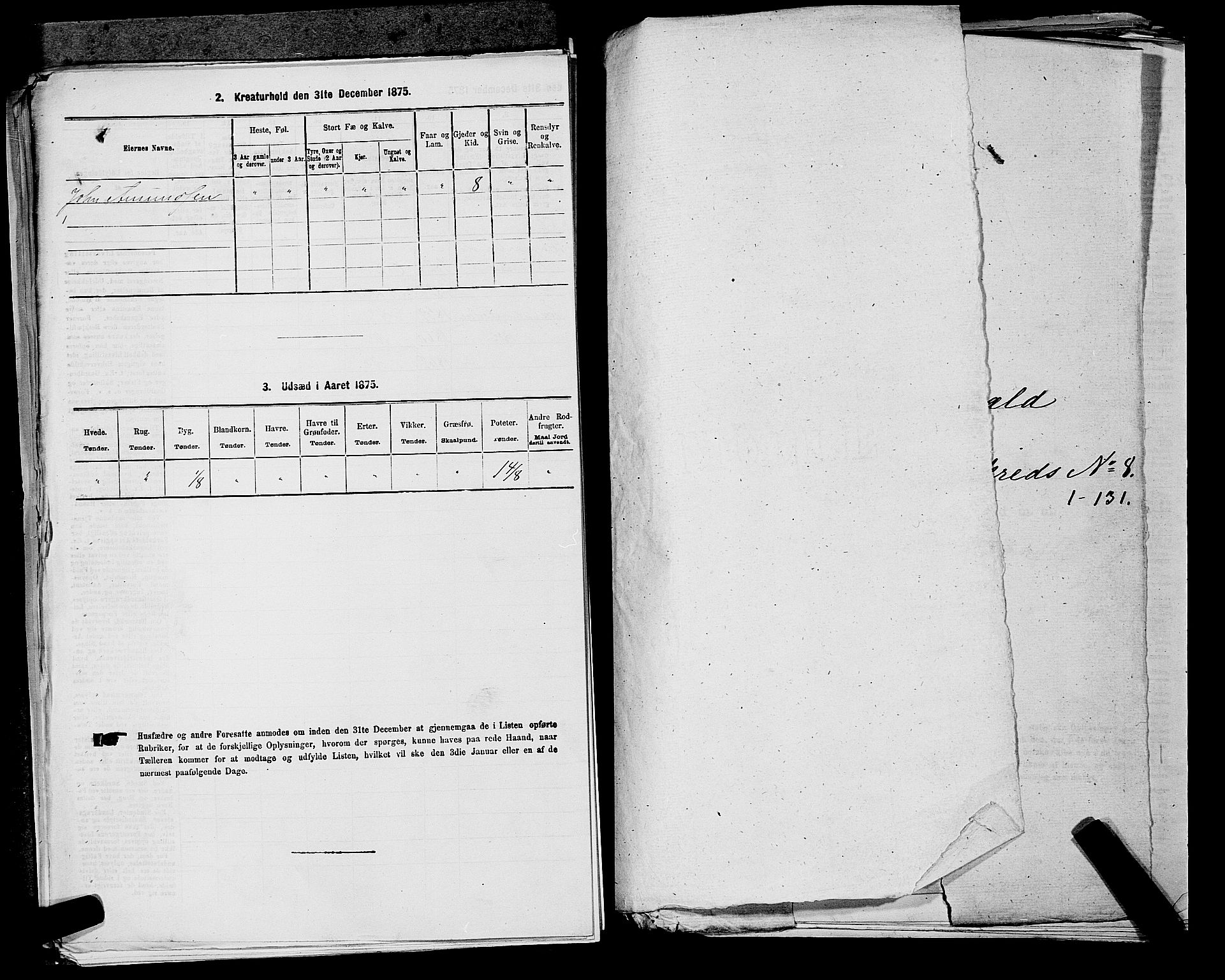 RA, 1875 census for 0236P Nes, 1875, p. 1227