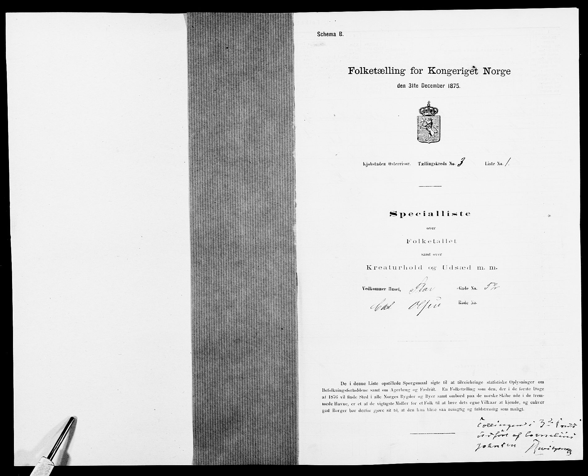 SAK, 1875 census for 0901B Risør/Risør, 1875, p. 314