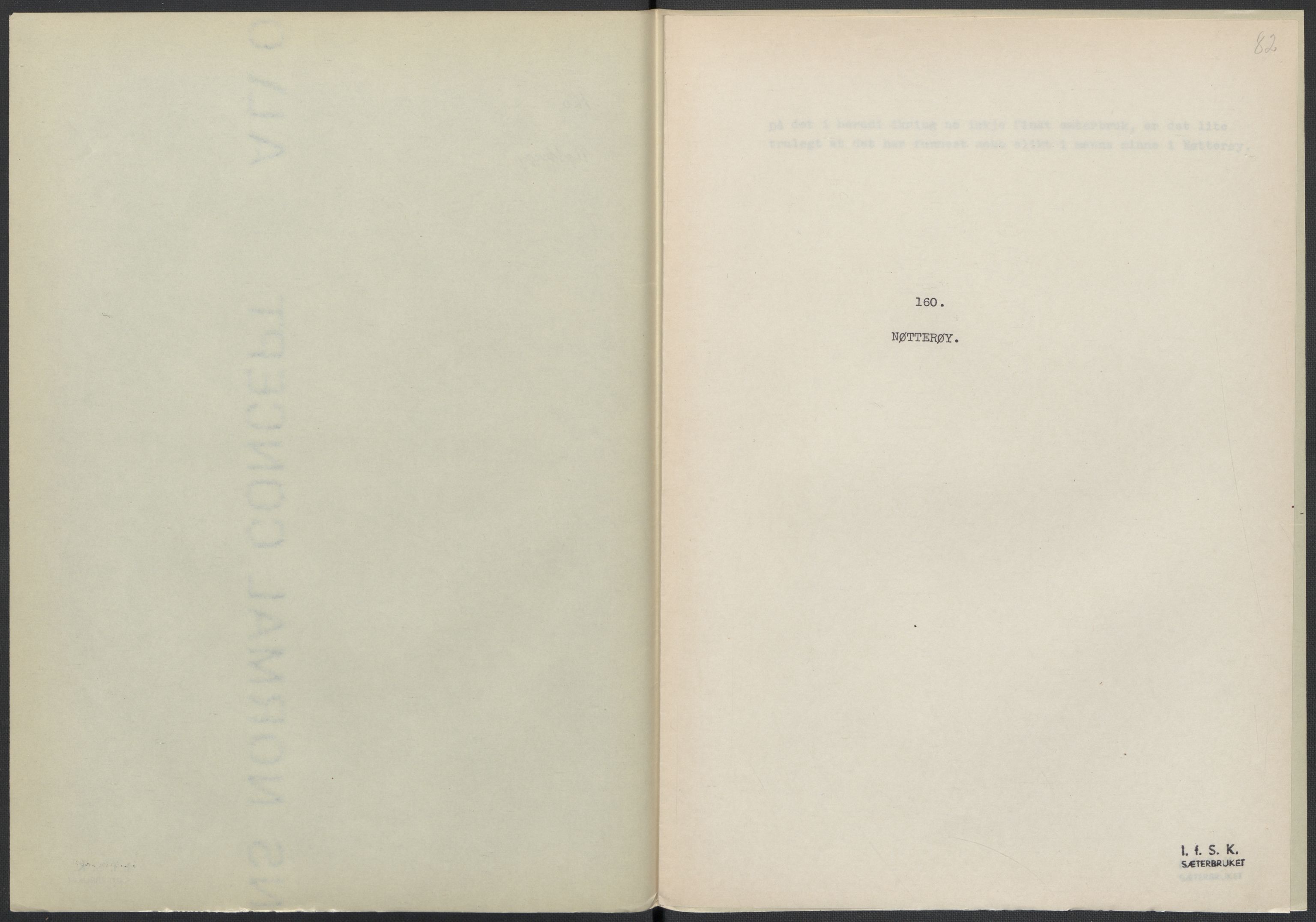 Instituttet for sammenlignende kulturforskning, AV/RA-PA-0424/F/Fc/L0006/0003: Eske B6: / Vestfold (perm XV), 1932-1935, p. 82